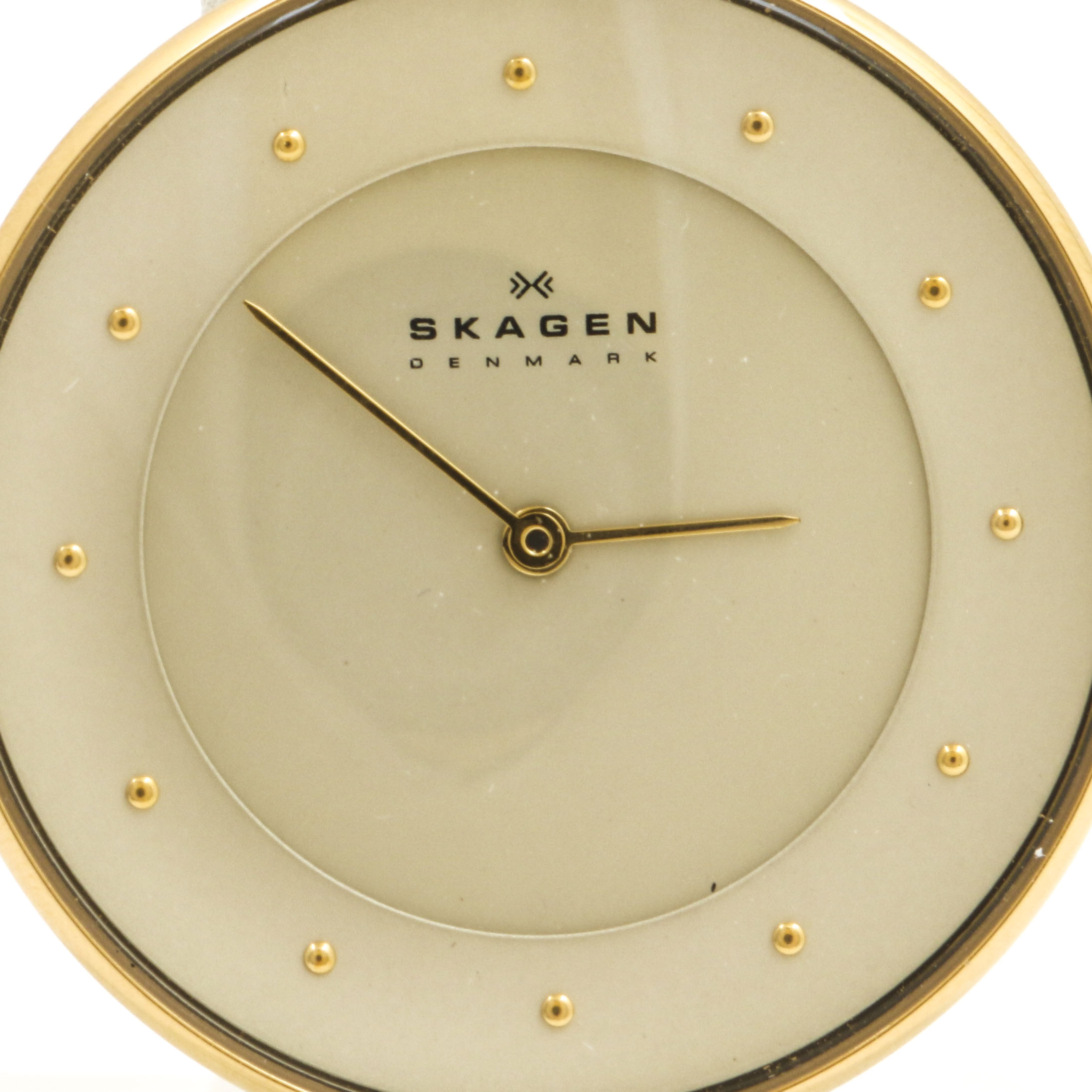 Skagen Denmark Gold Tone Analog Watch