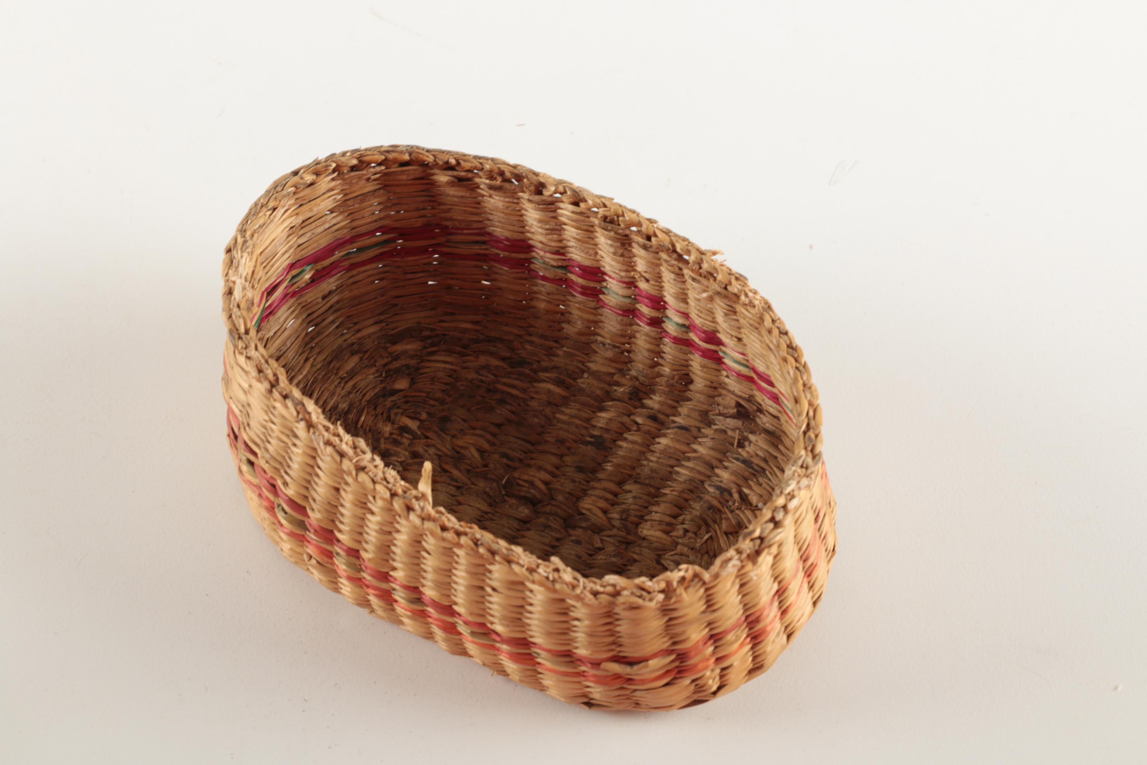 Antique Jointed Baby Dolls in Basket