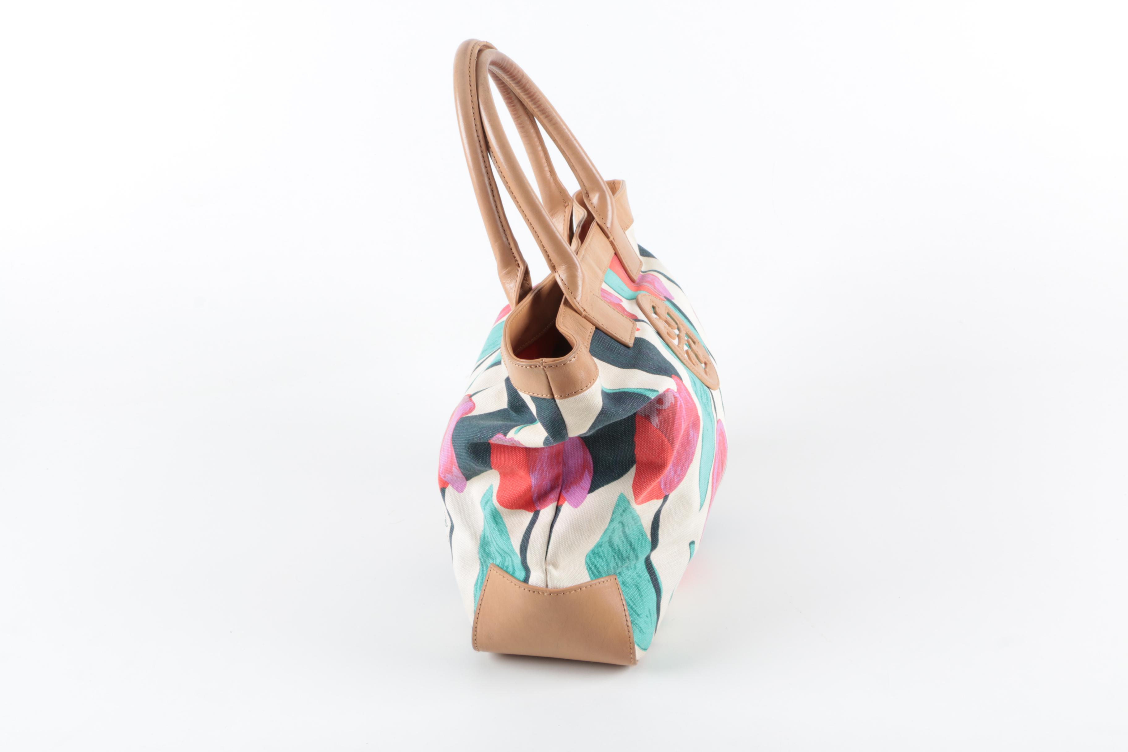 Tory Burch Floral Tote Bag