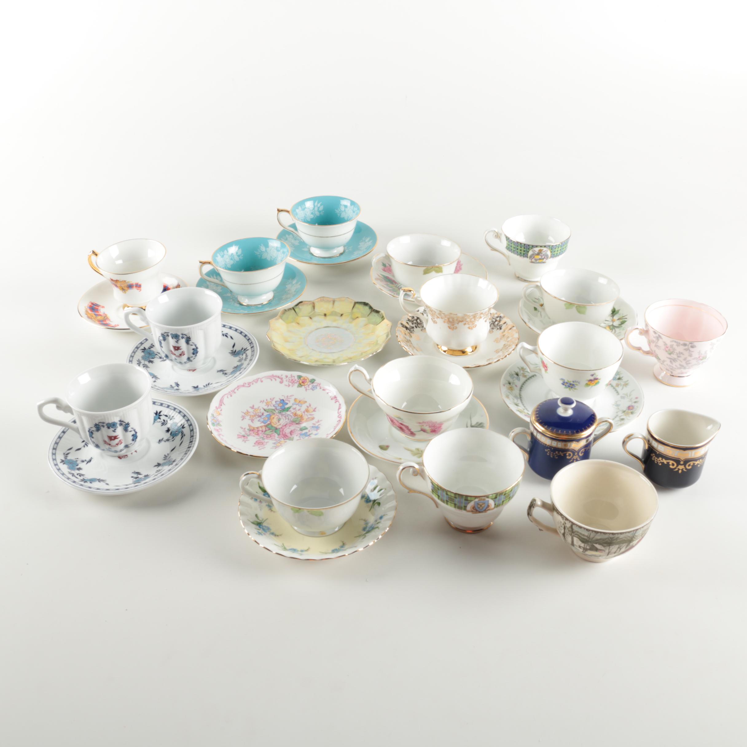 Assorted Teacups and Saucers