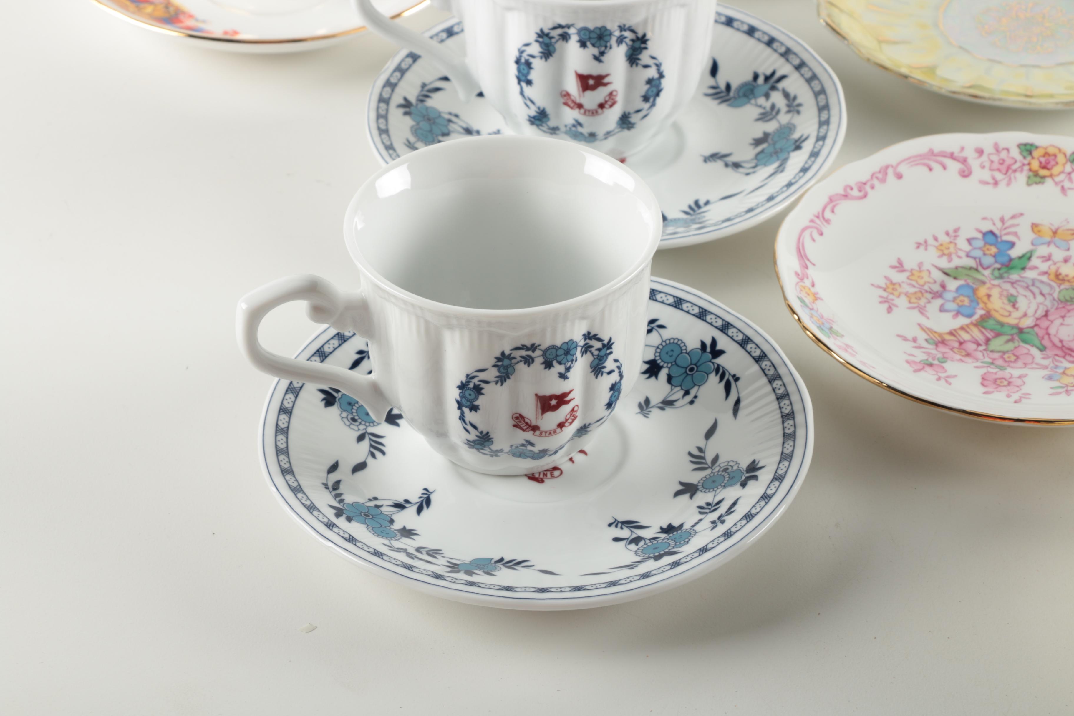 Assorted Teacups and Saucers