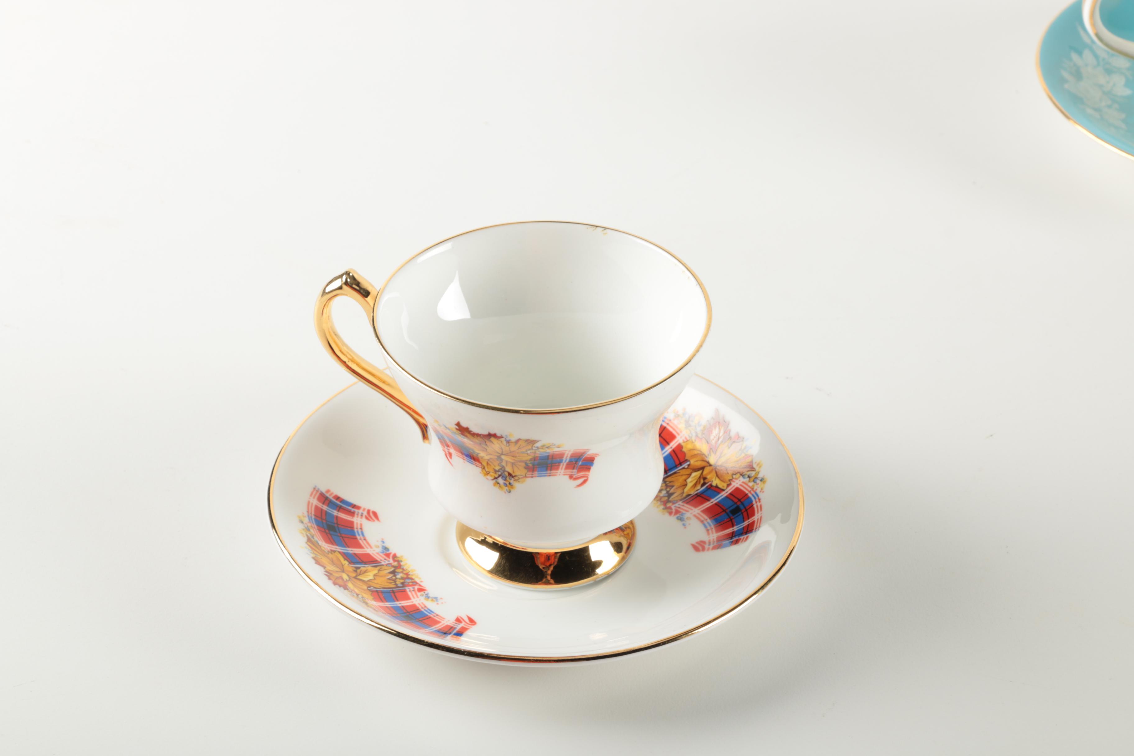 Assorted Teacups and Saucers