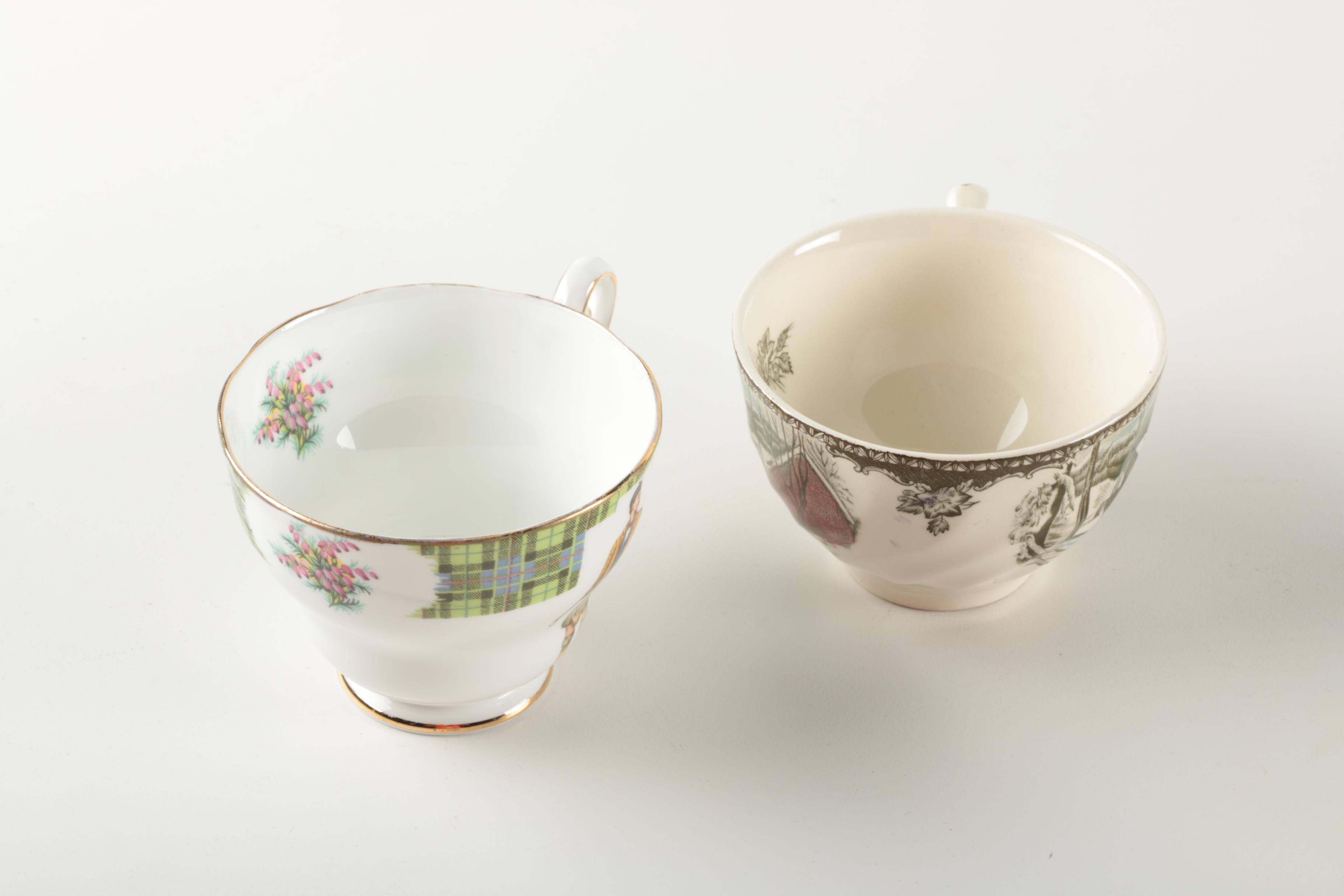 Assorted Teacups and Saucers
