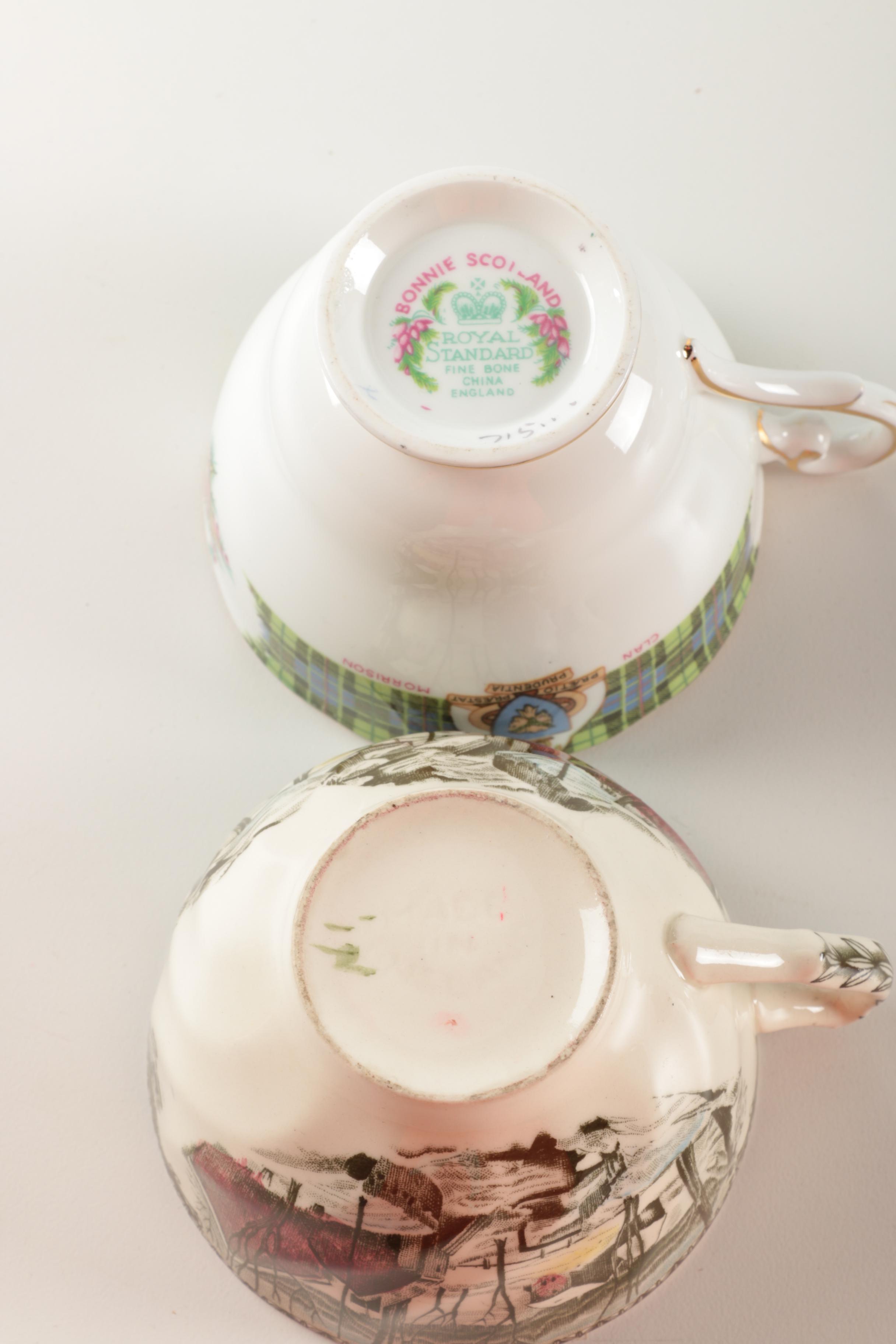 Assorted Teacups and Saucers