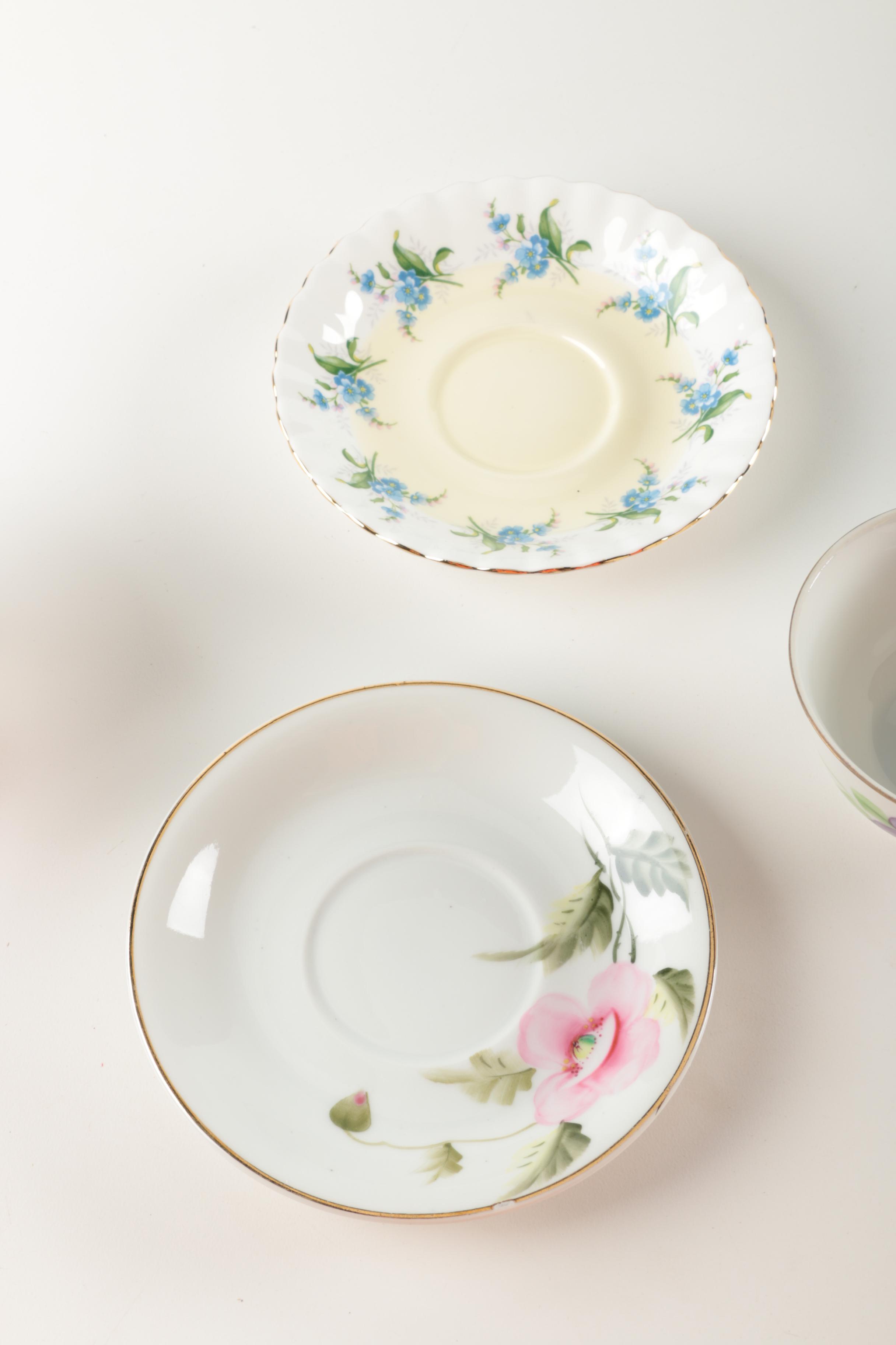 Assorted Teacups and Saucers
