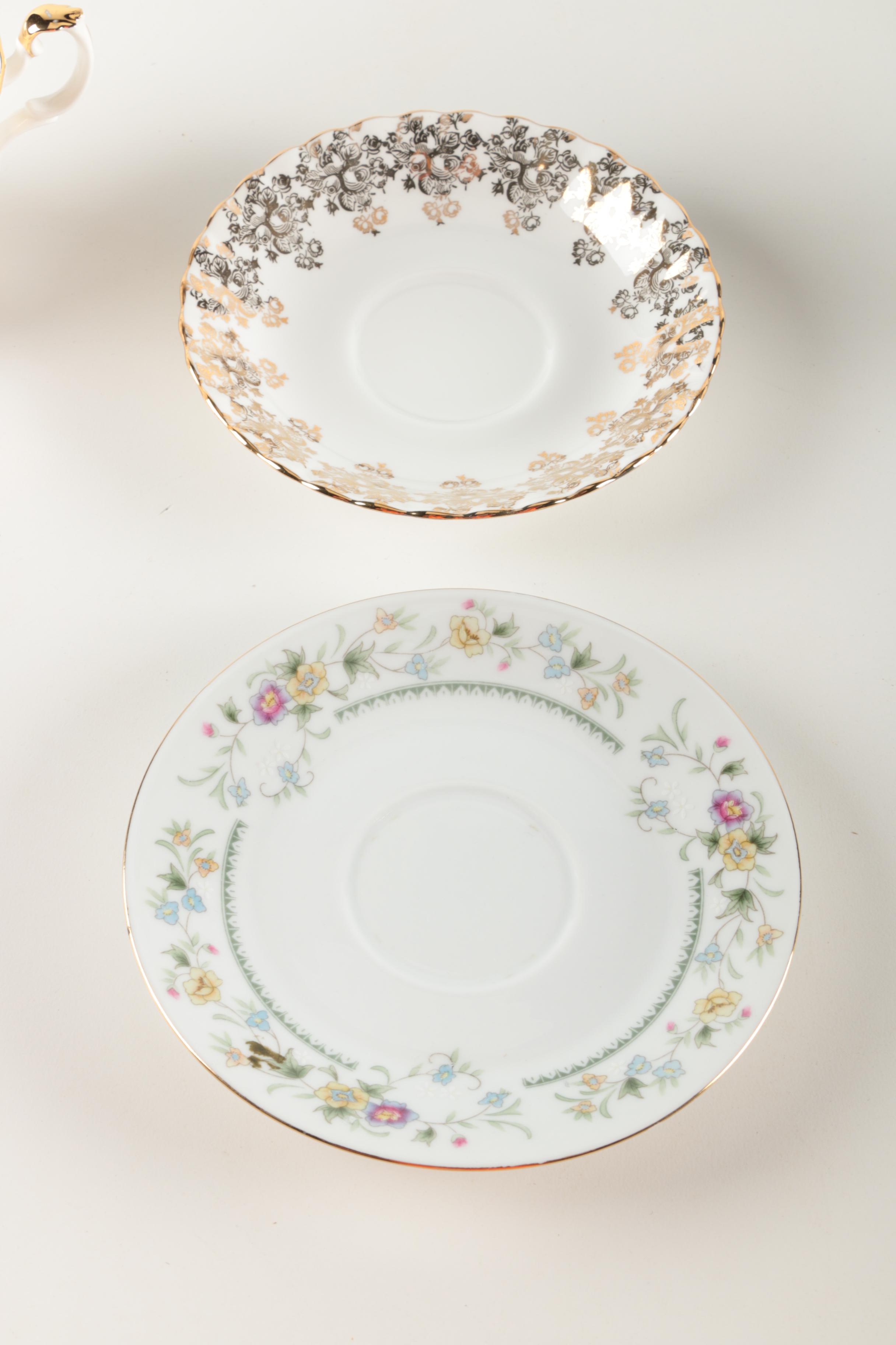 Assorted Teacups and Saucers