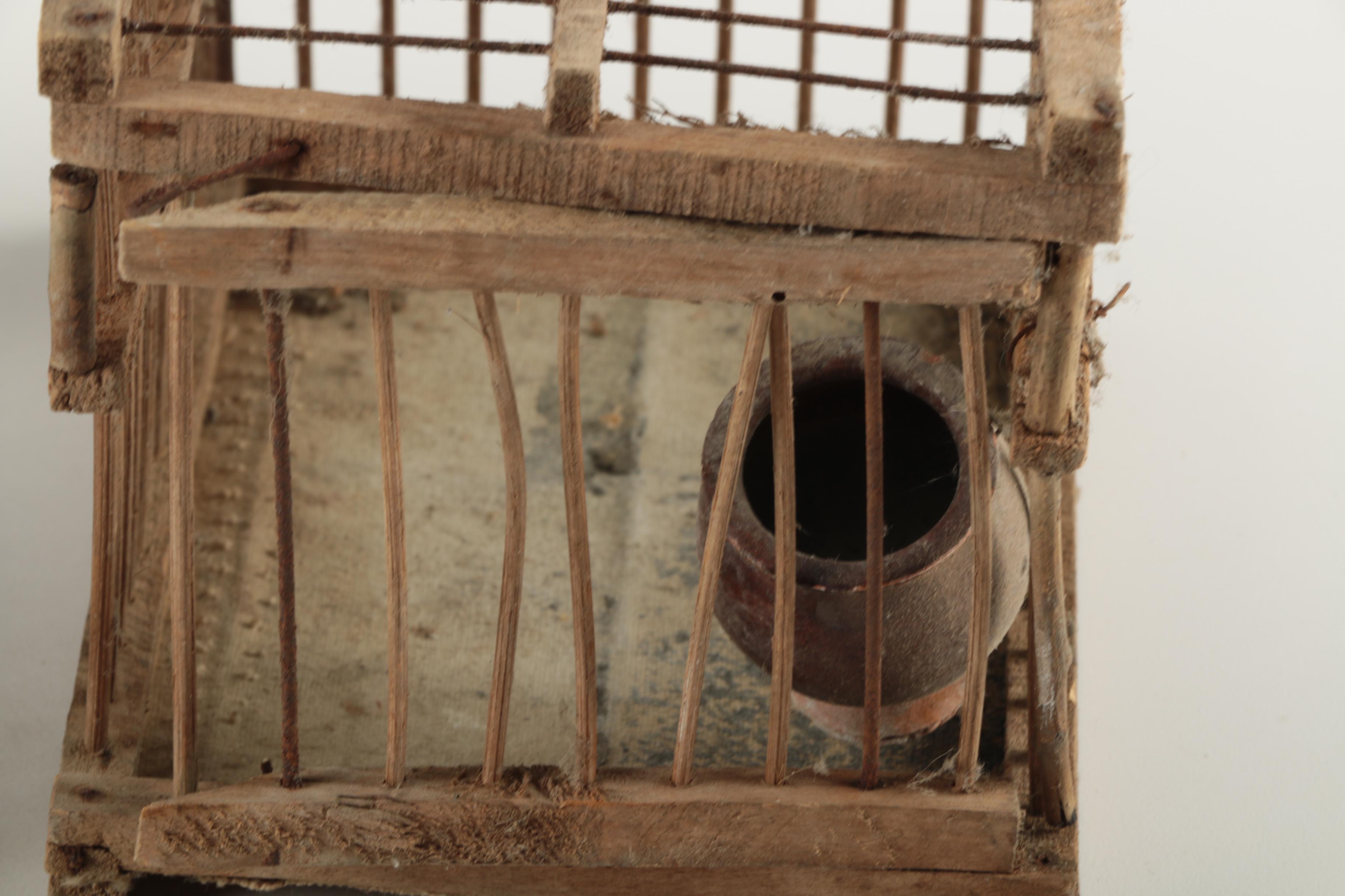 Antique Coal Miner's Canary Bird Cages