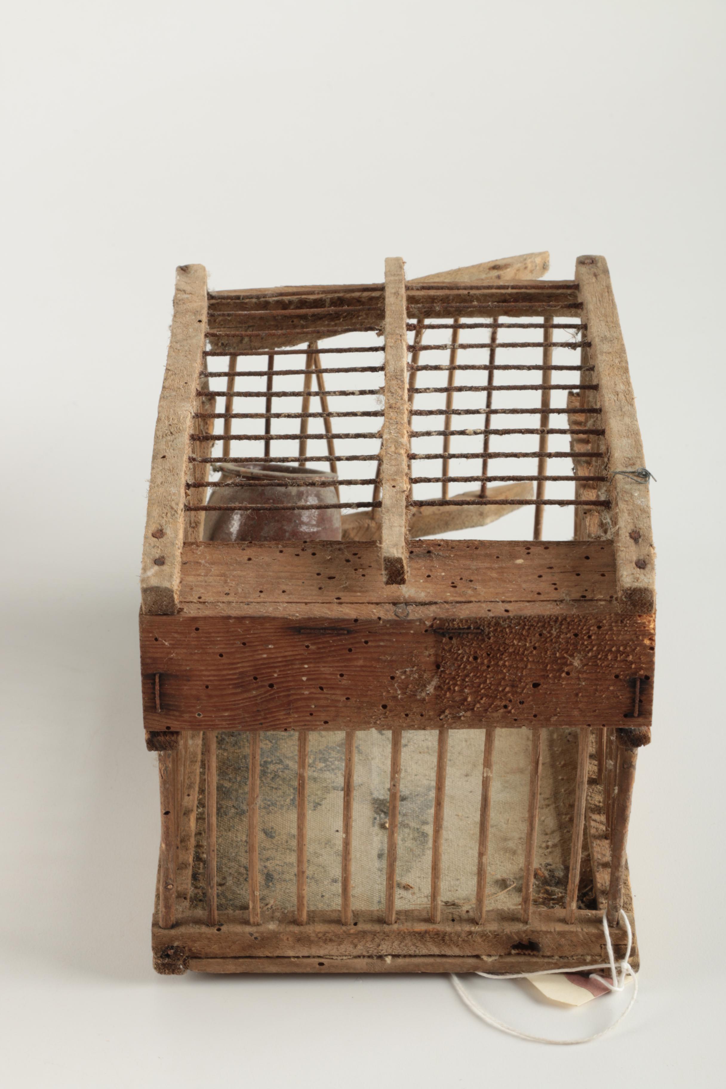 Antique Coal Miner's Canary Bird Cages
