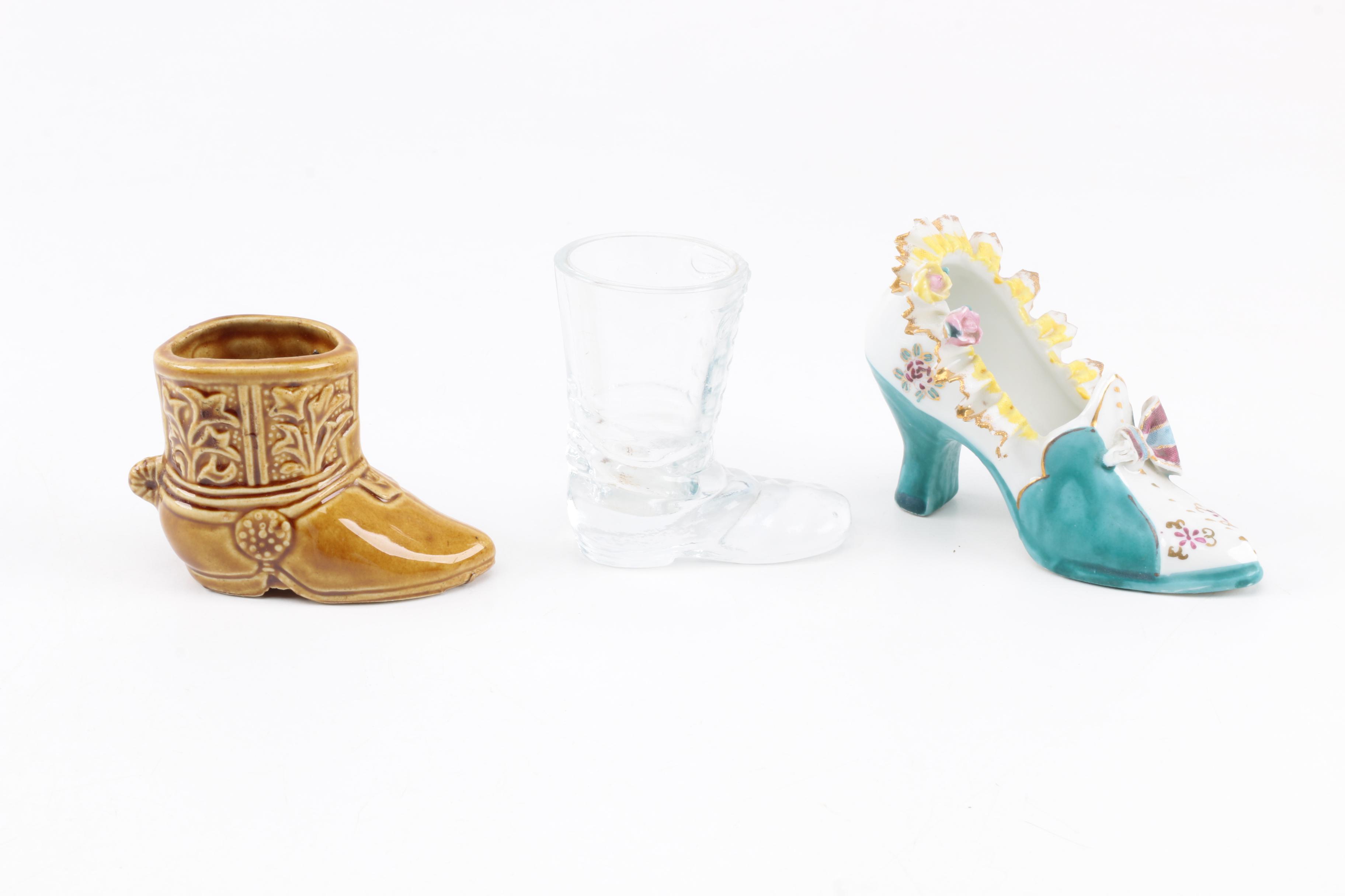 Vintage Shoe Themed Figurines