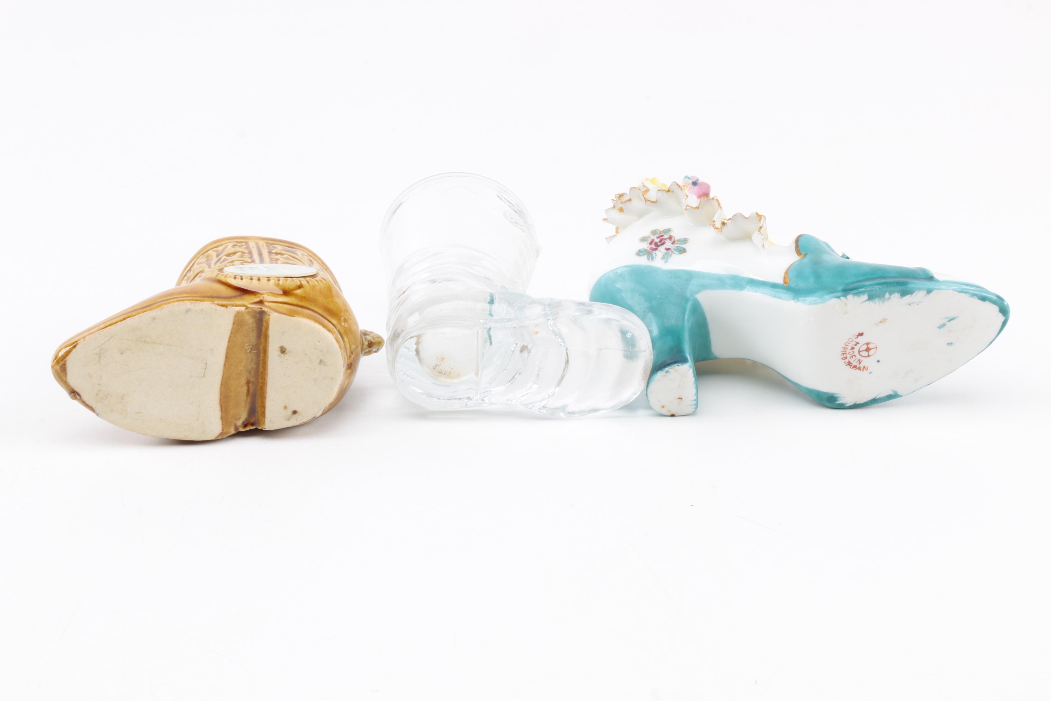 Vintage Shoe Themed Figurines