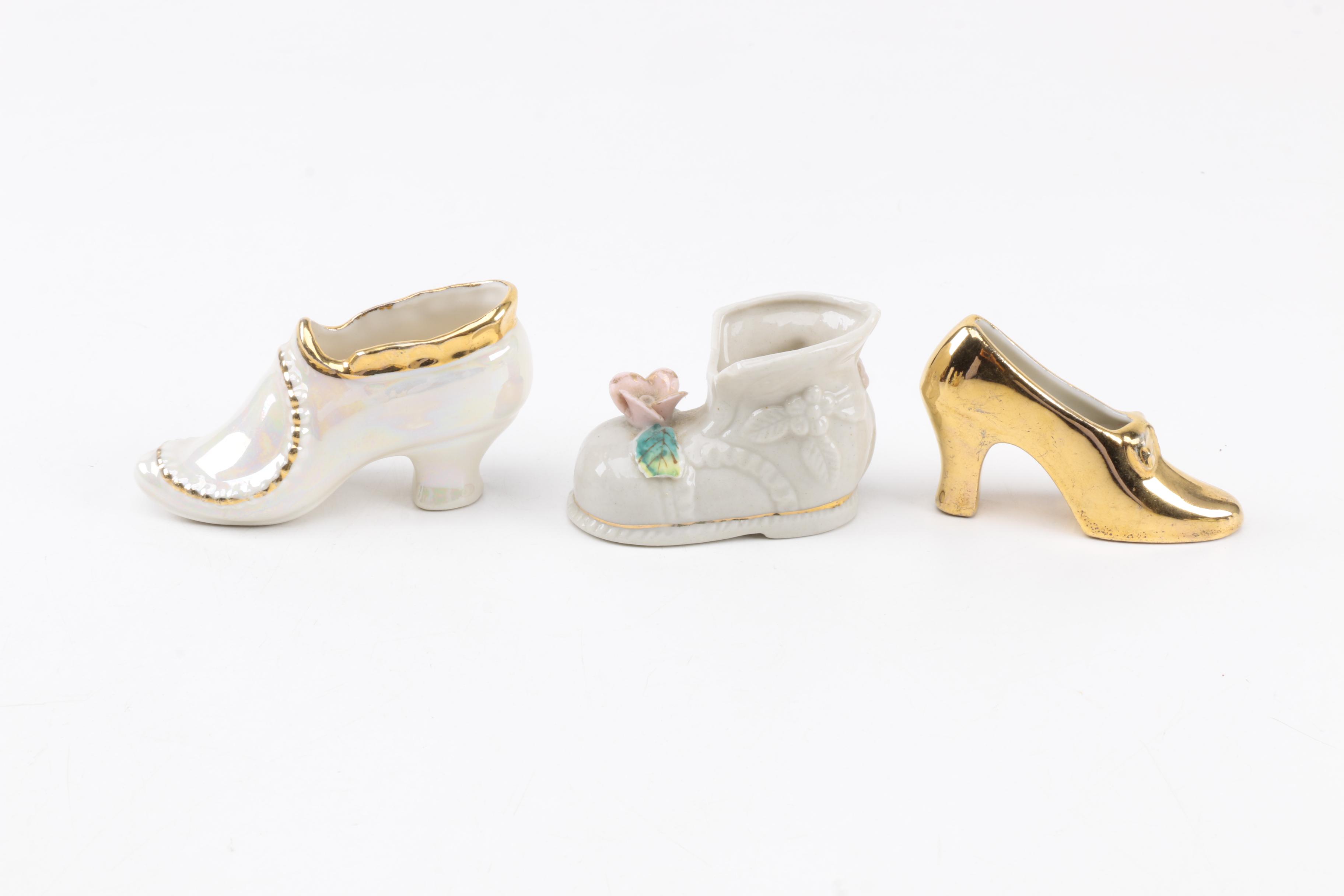 Vintage Shoe Themed Figurines
