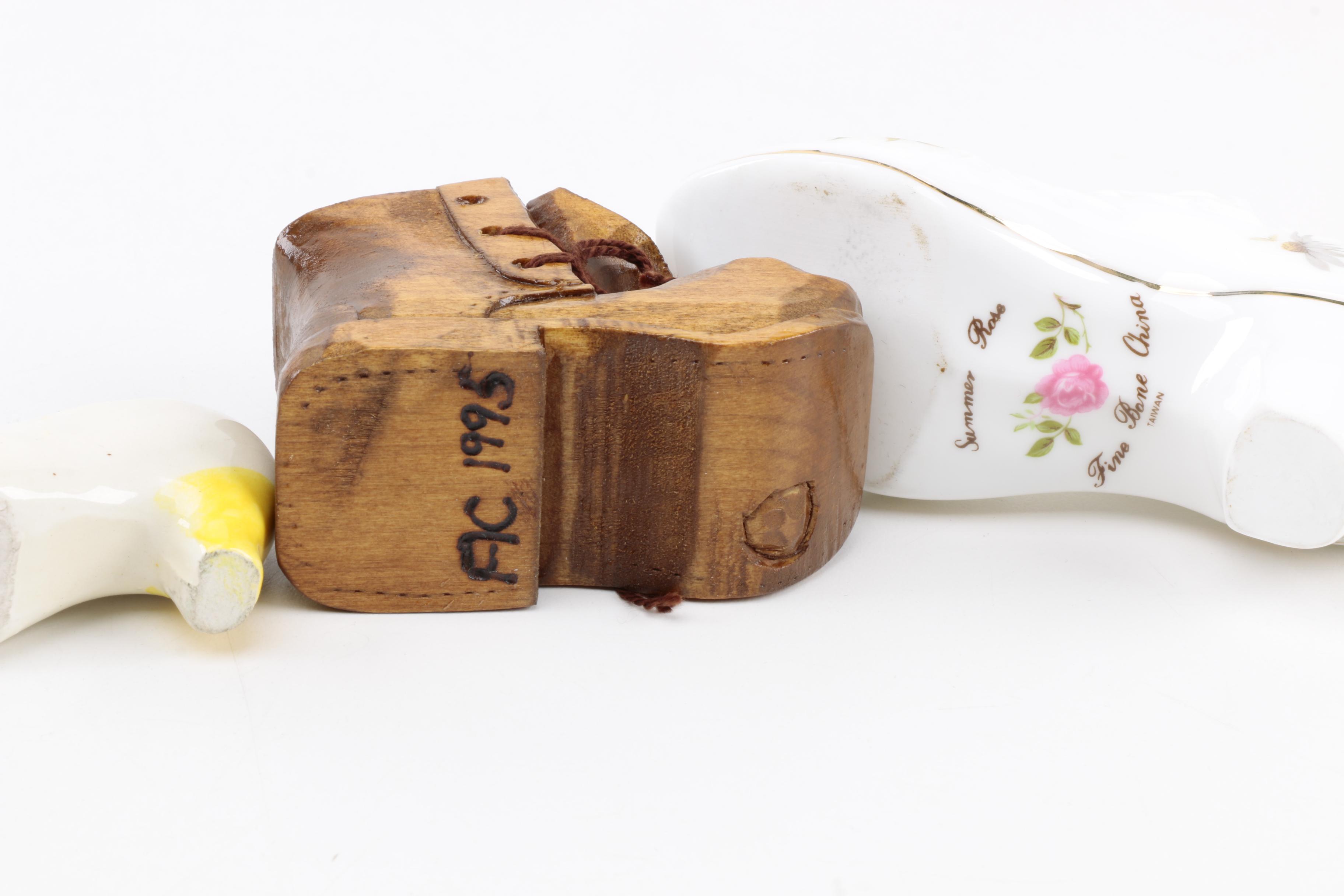 Vintage Shoe Themed Figurines