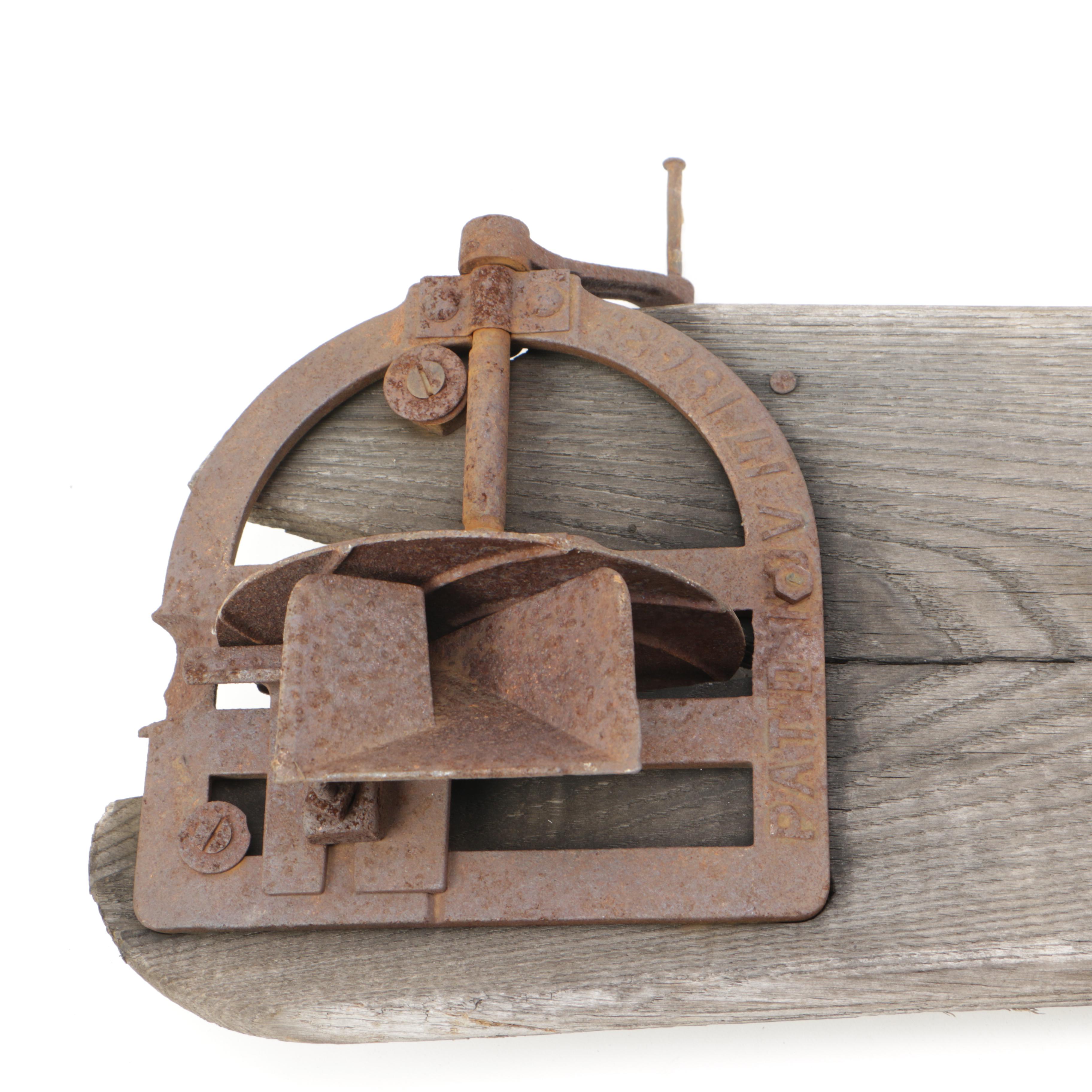 Vintage Wood and Metal Cherry Stoner