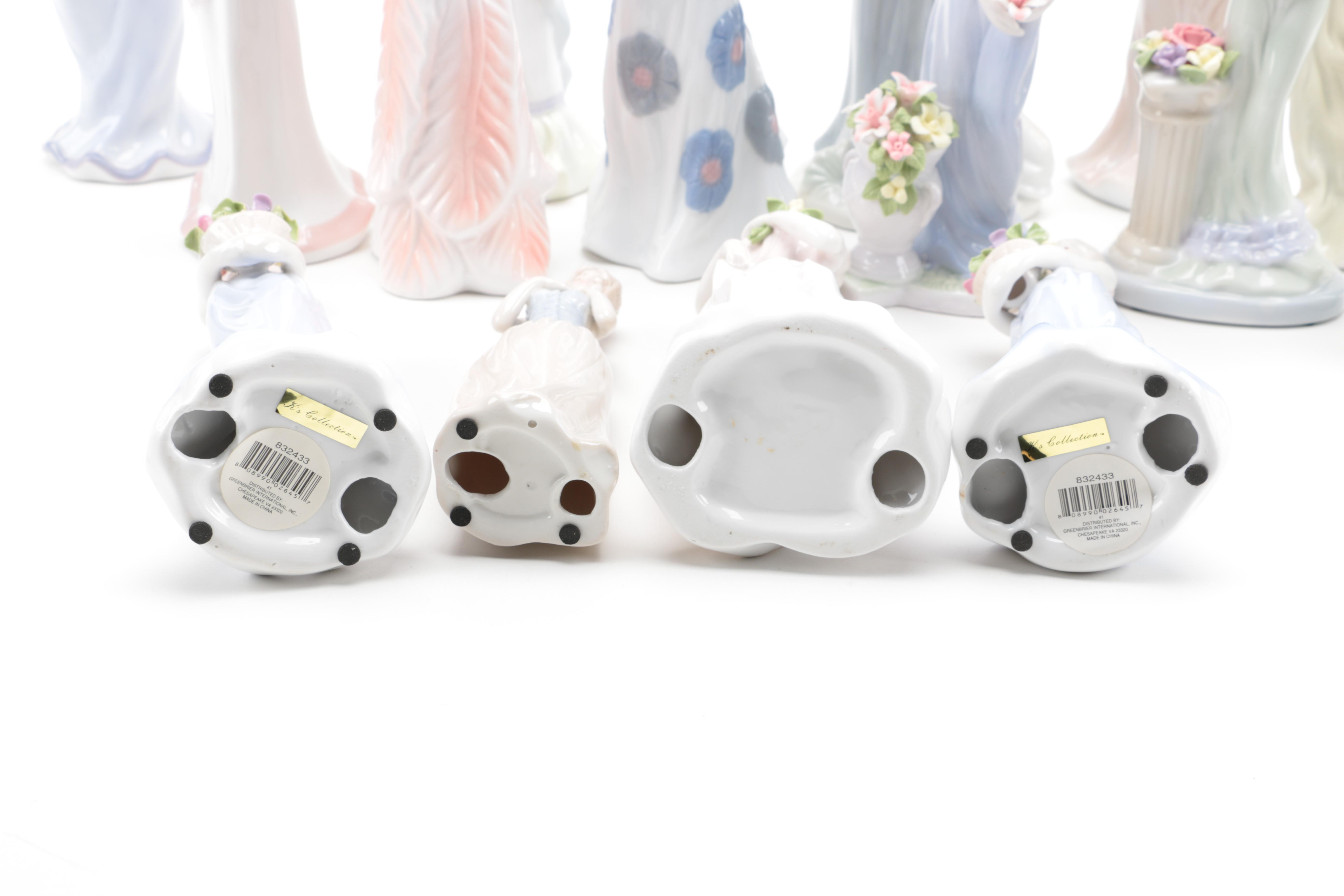 Porcelain Ladies Figurines Including Mallorca and K's Collection