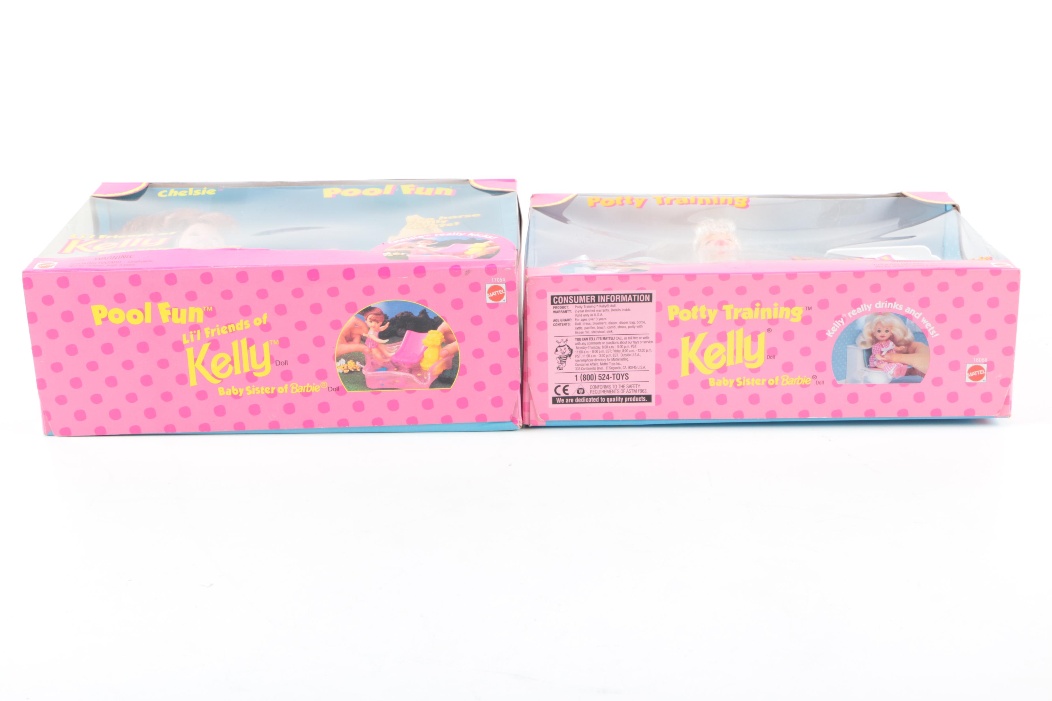 Collection of Barbie and Kelly Dolls