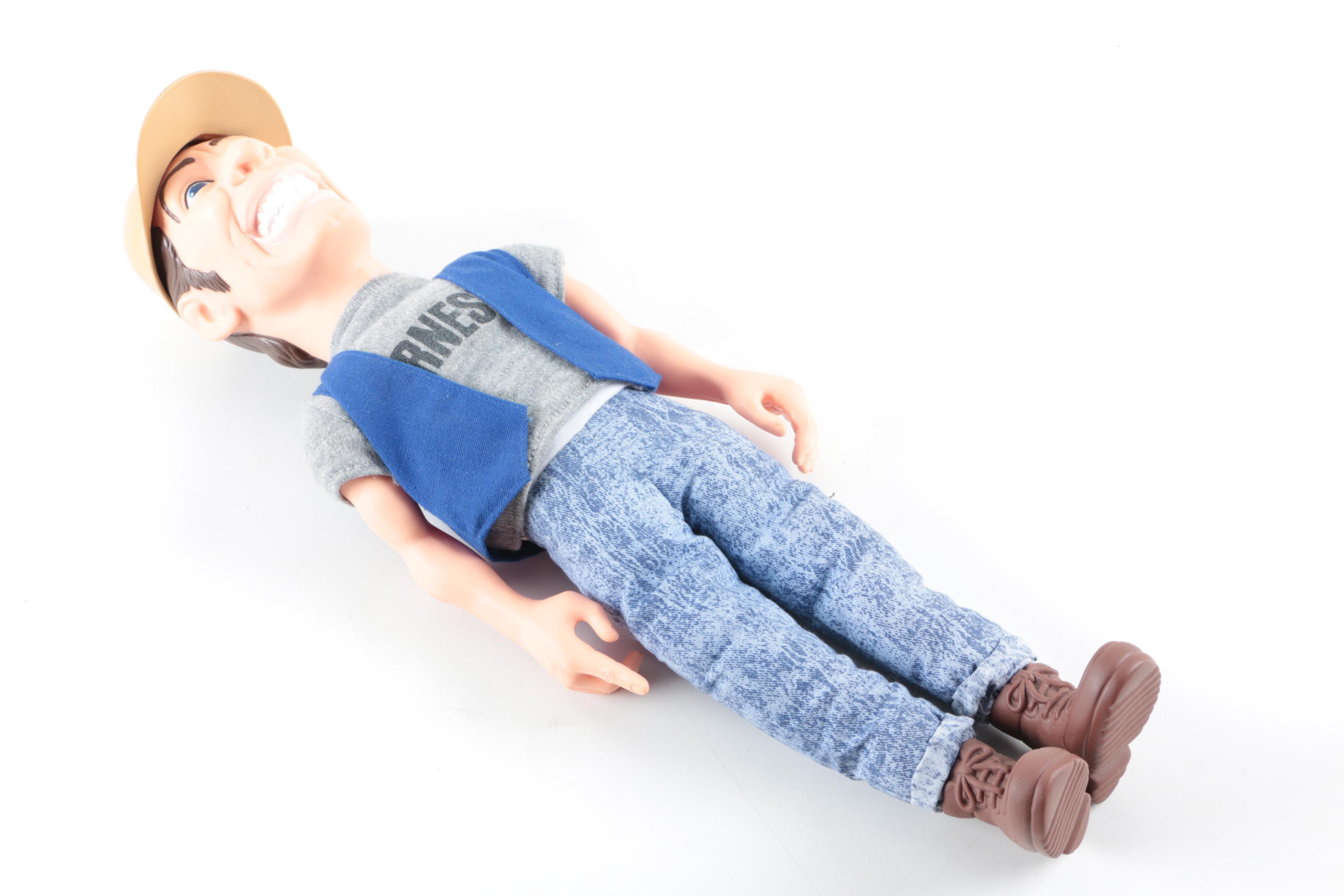 Collection of Sheriff Woody, Pee Wee Herman, and Ernest P. Worrell Dolls