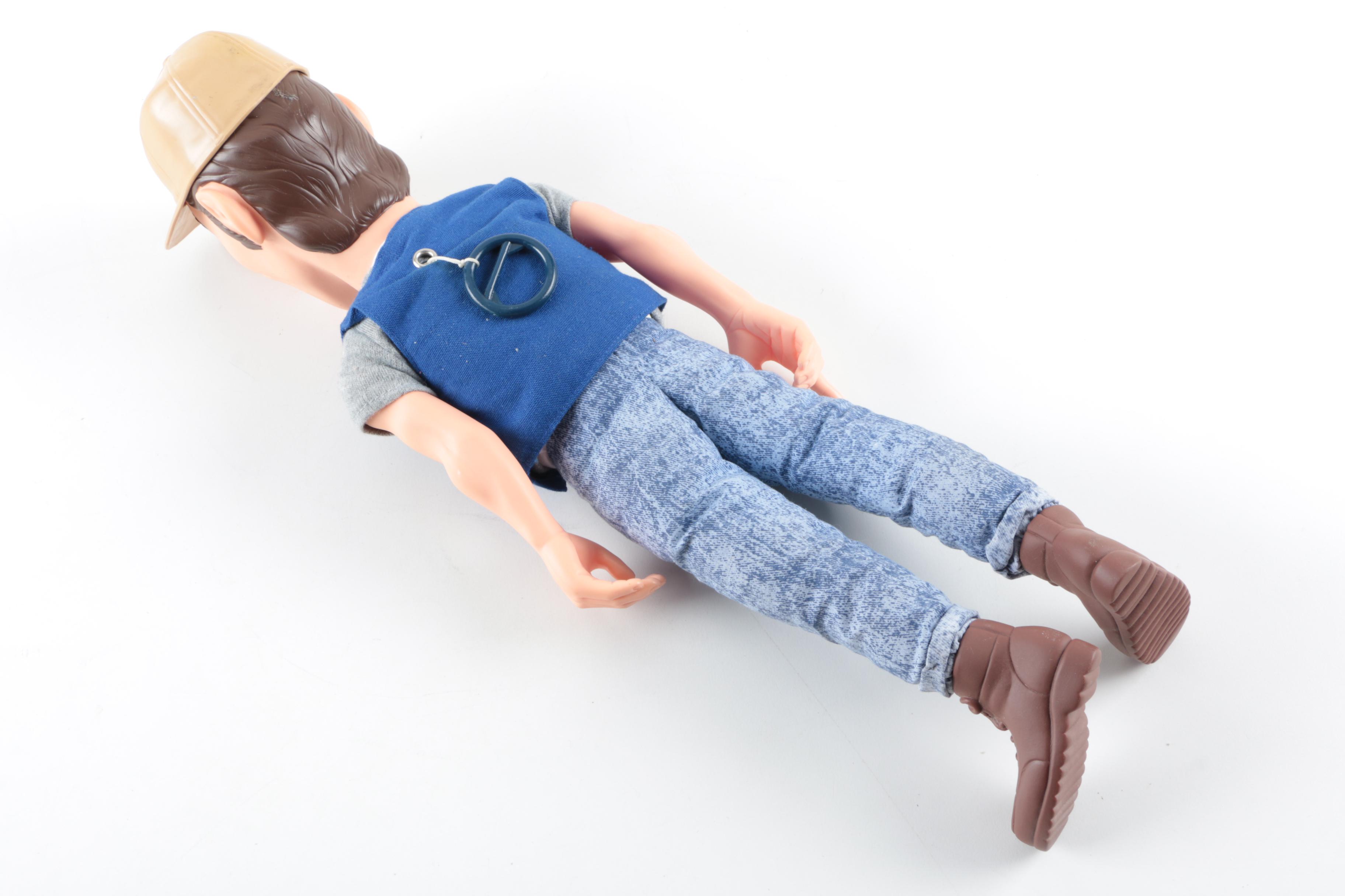 Collection of Sheriff Woody, Pee Wee Herman, and Ernest P. Worrell Dolls