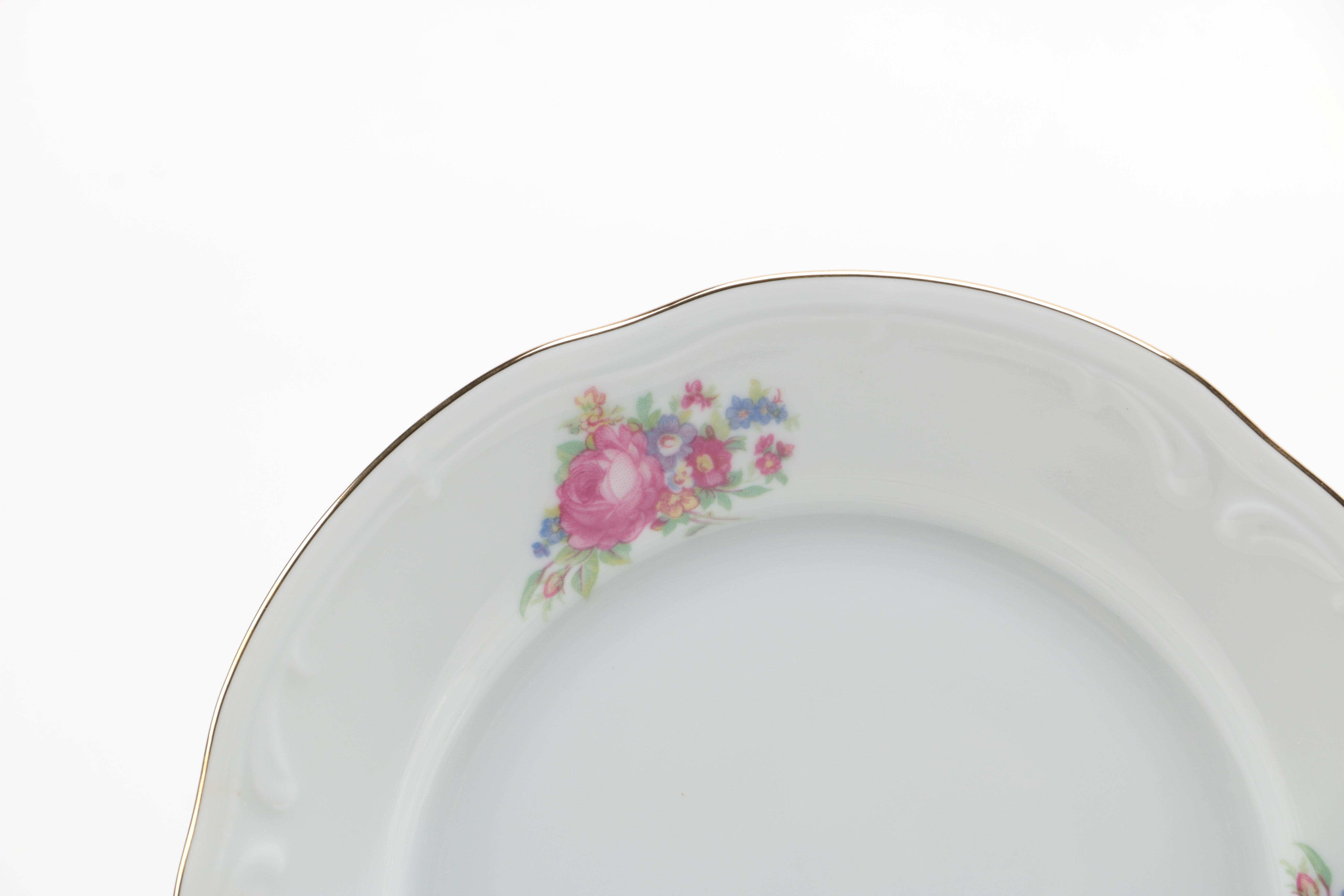 Grouping of Ceramic and Porcelain Plates in Two Patterns Featuring Wtoctawek