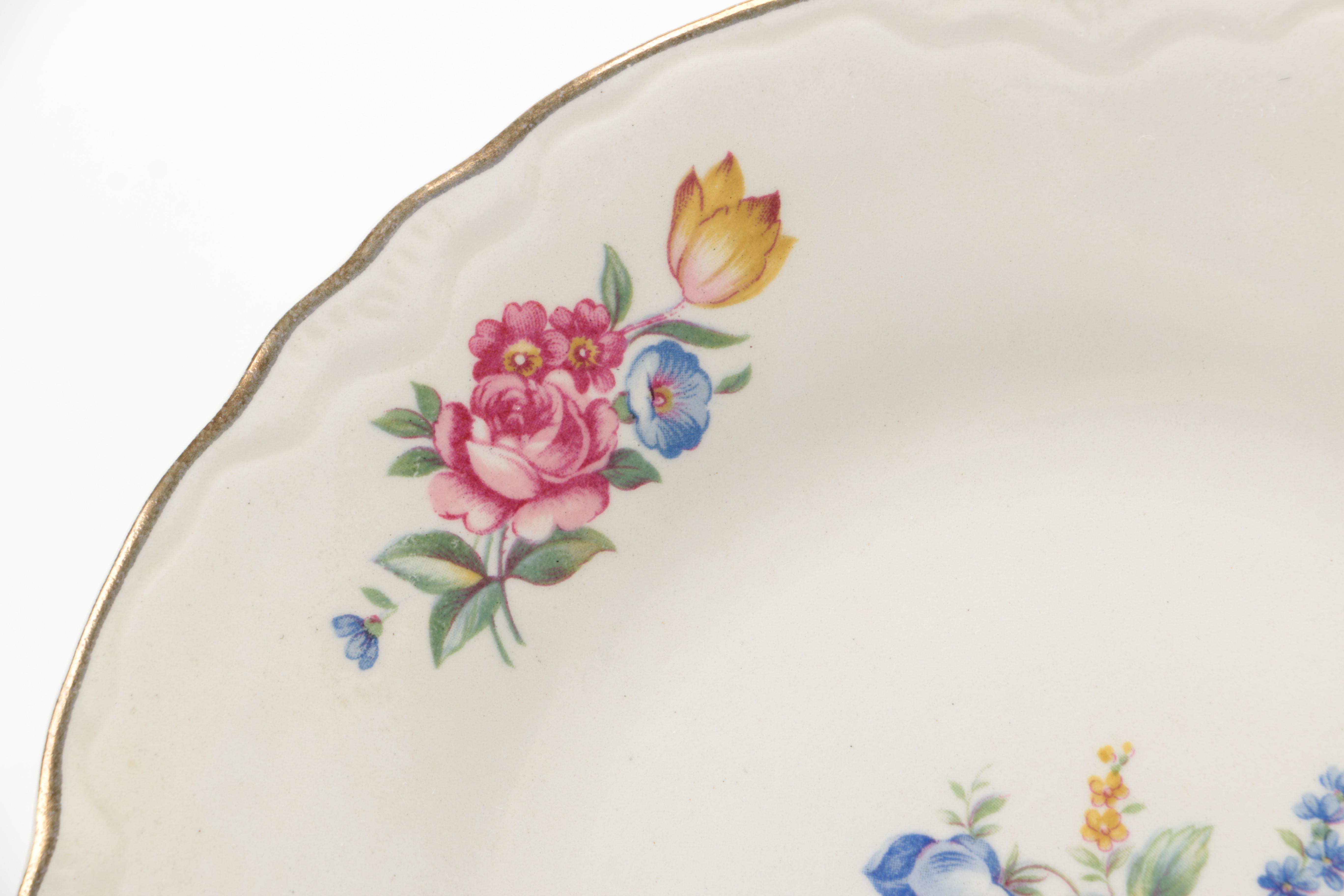 Grouping of Ceramic and Porcelain Plates in Two Patterns Featuring Wtoctawek