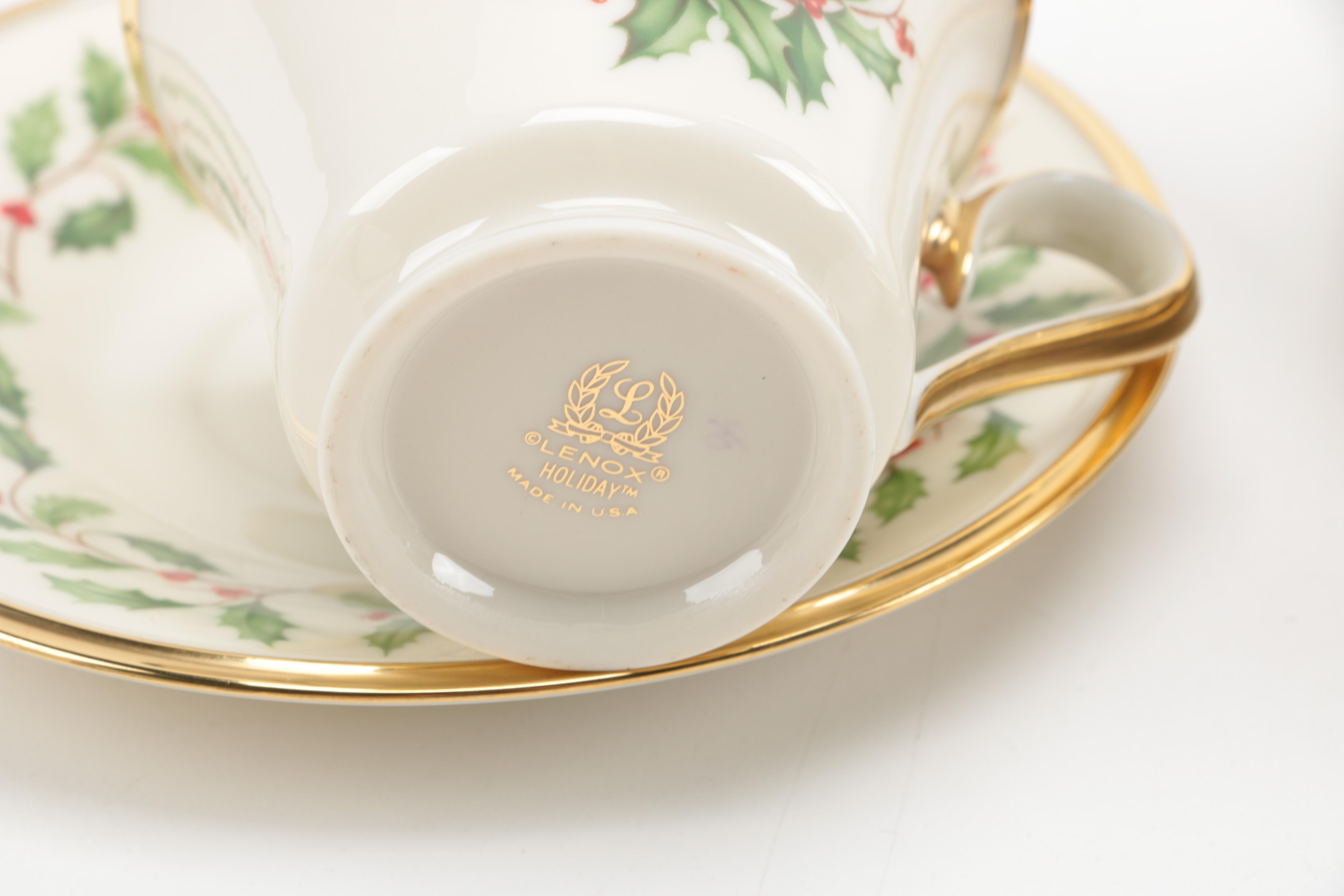 Lenox "Holiday" Tableware