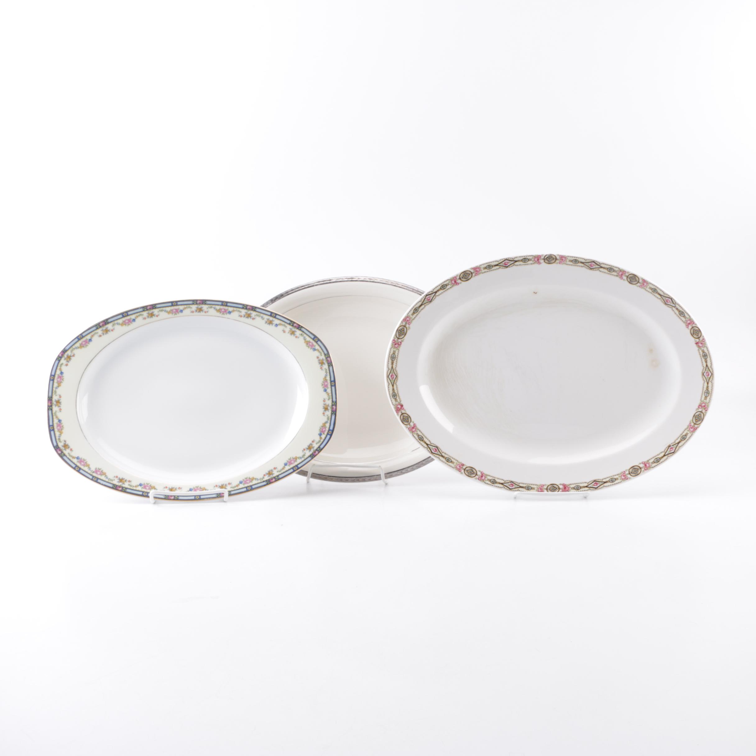 China Serving Platters Including Thompson