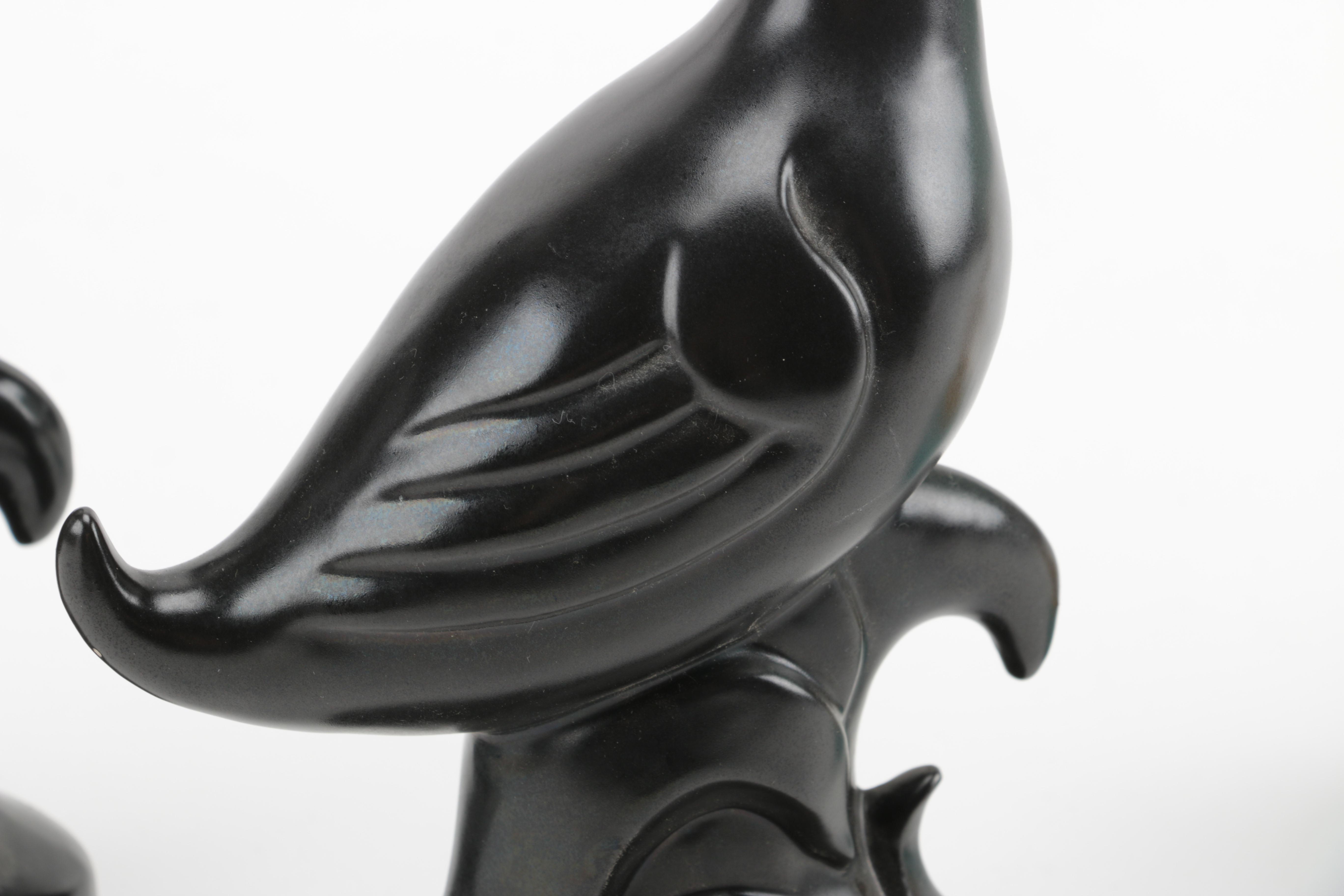 Figurines including Alabaster Floral Figurine