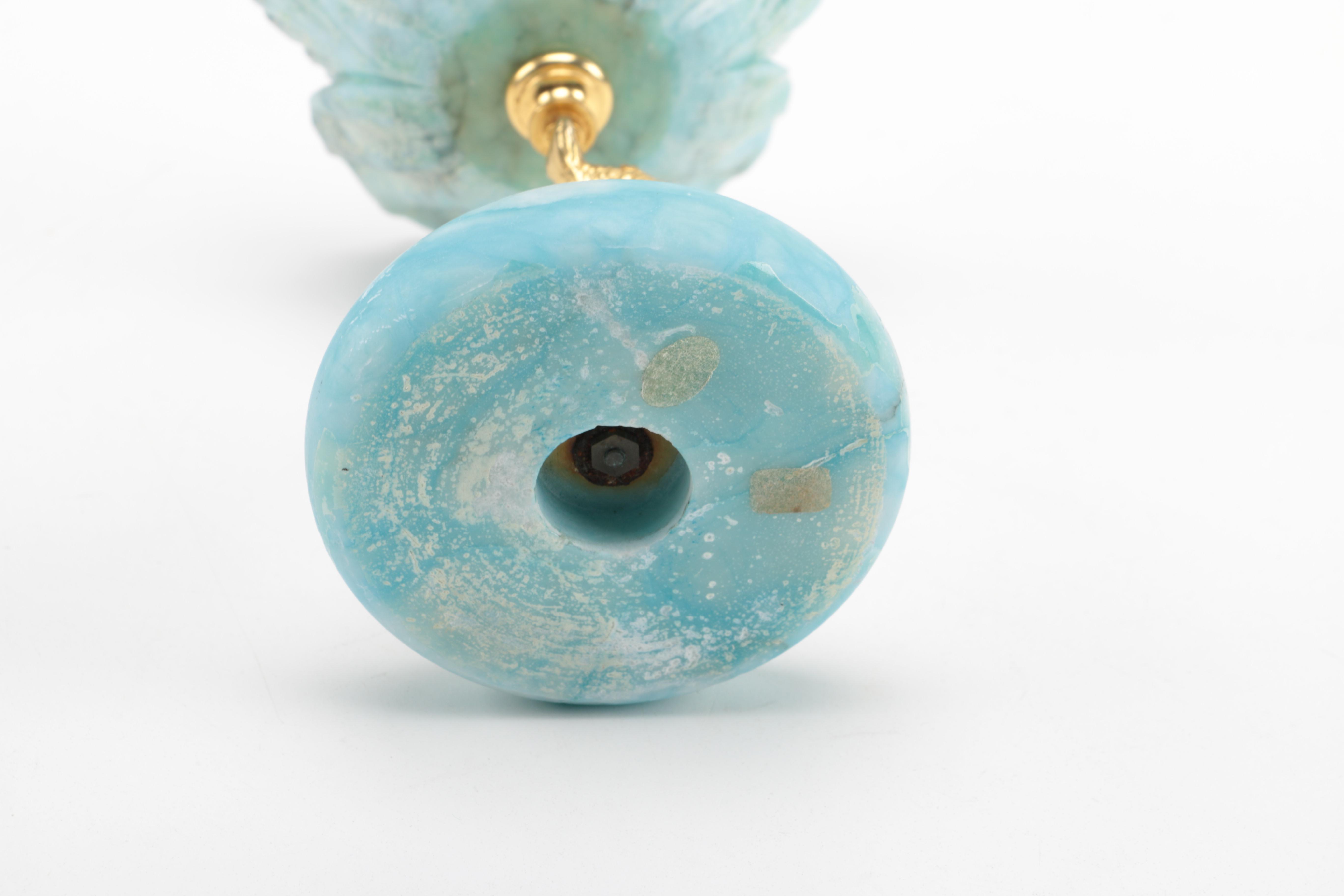 Figurines including Alabaster Floral Figurine