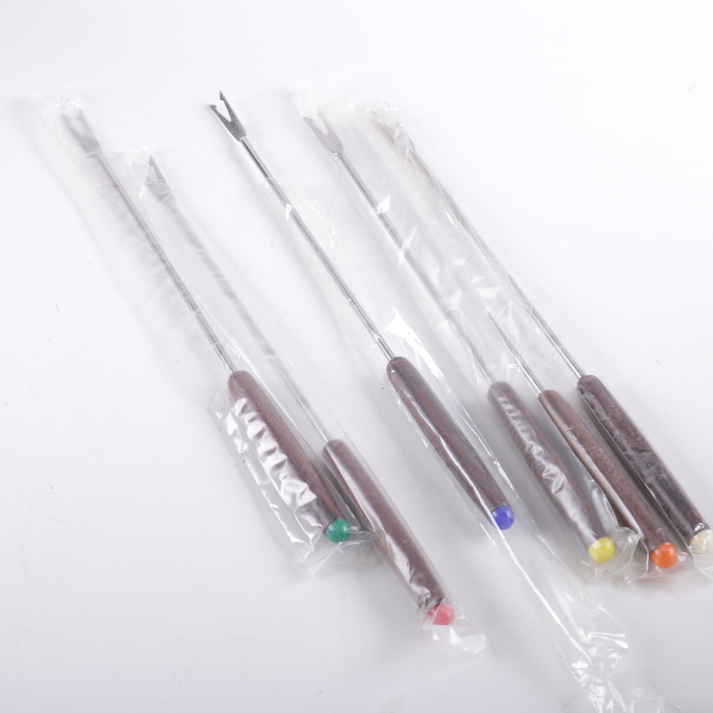 Circa 1970s Gourmet International Stainless Steel Foundue Set