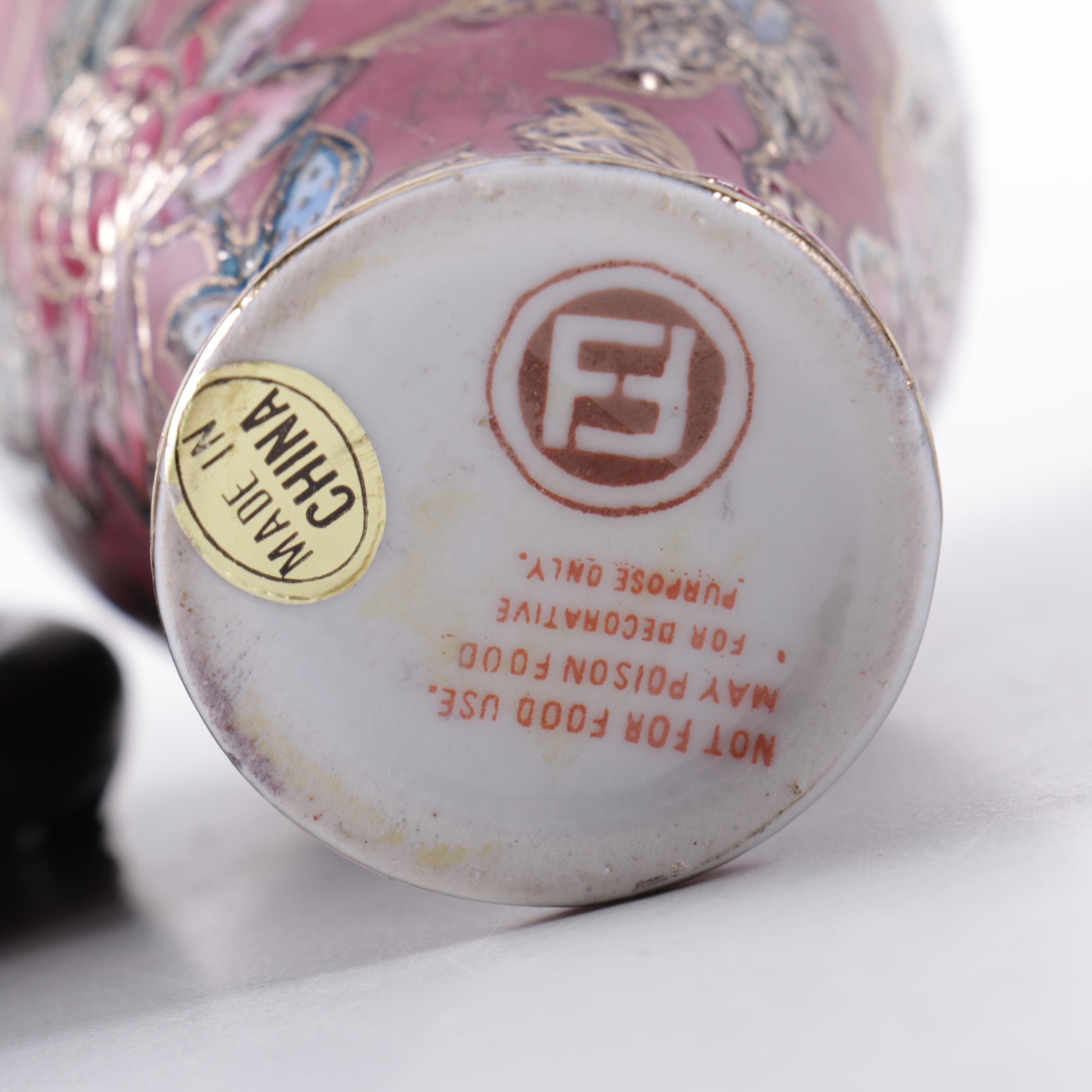 Grouping of Handpainted Ceramic Vessels