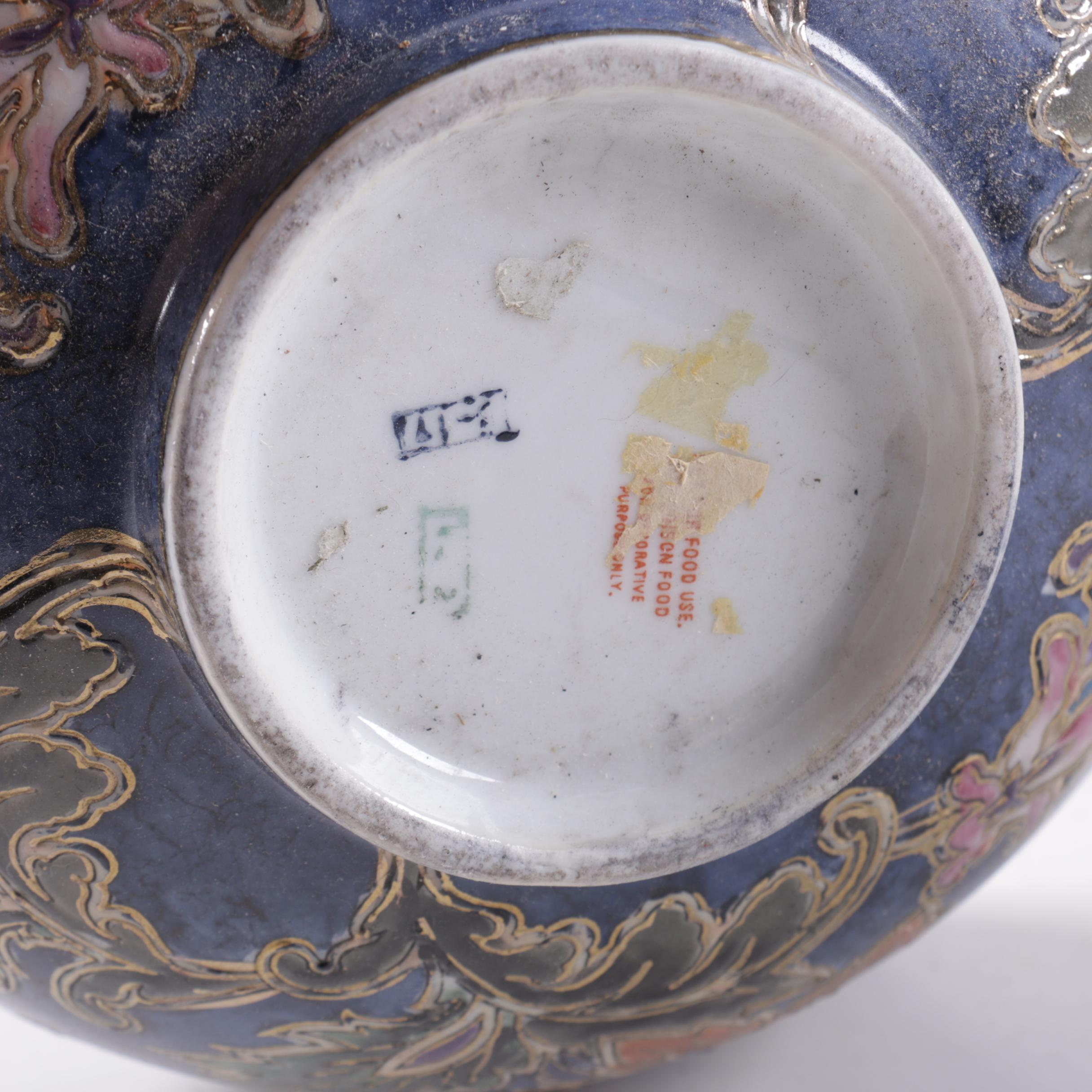 Grouping of Handpainted Ceramic Vessels