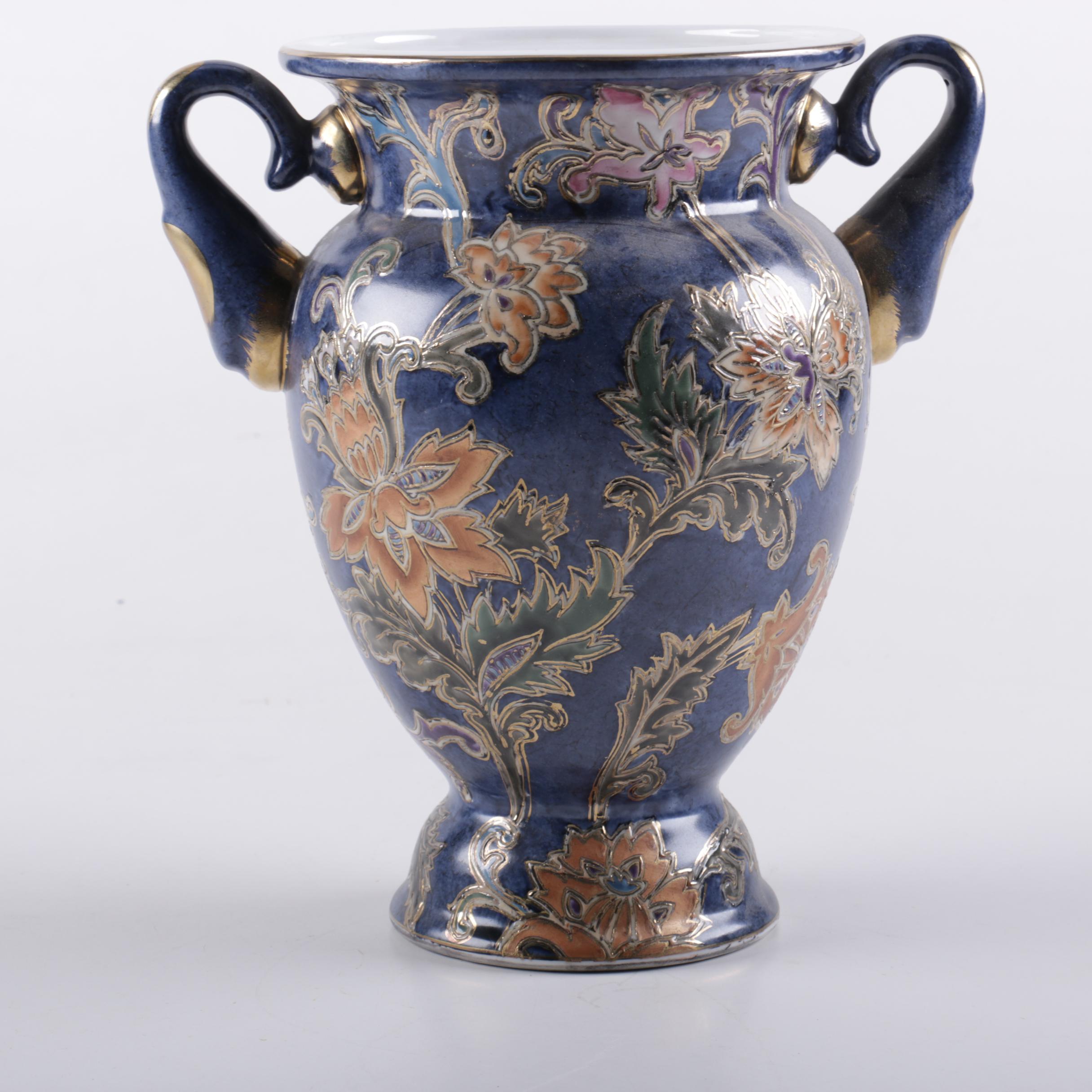 Grouping of Handpainted Ceramic Vessels