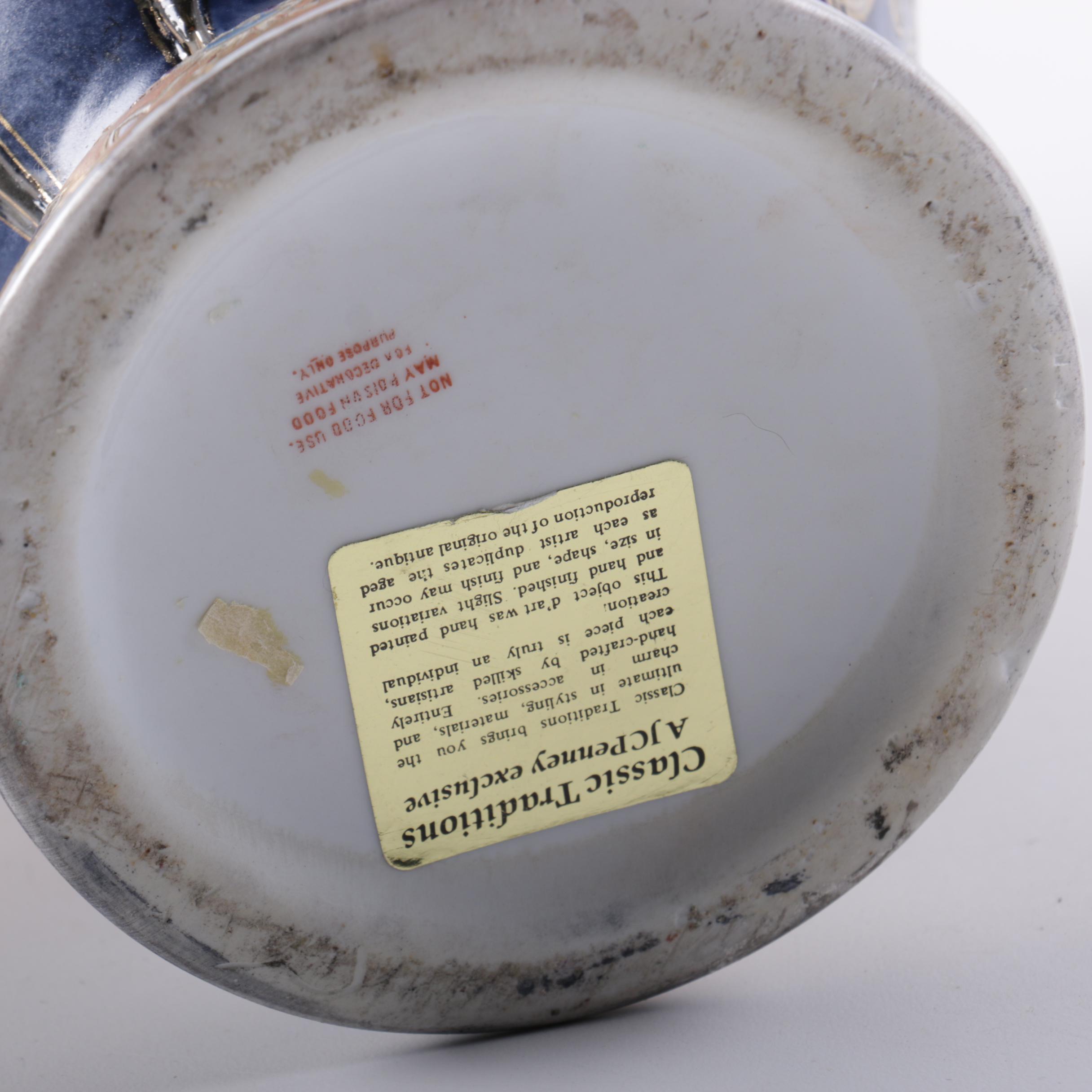 Grouping of Handpainted Ceramic Vessels