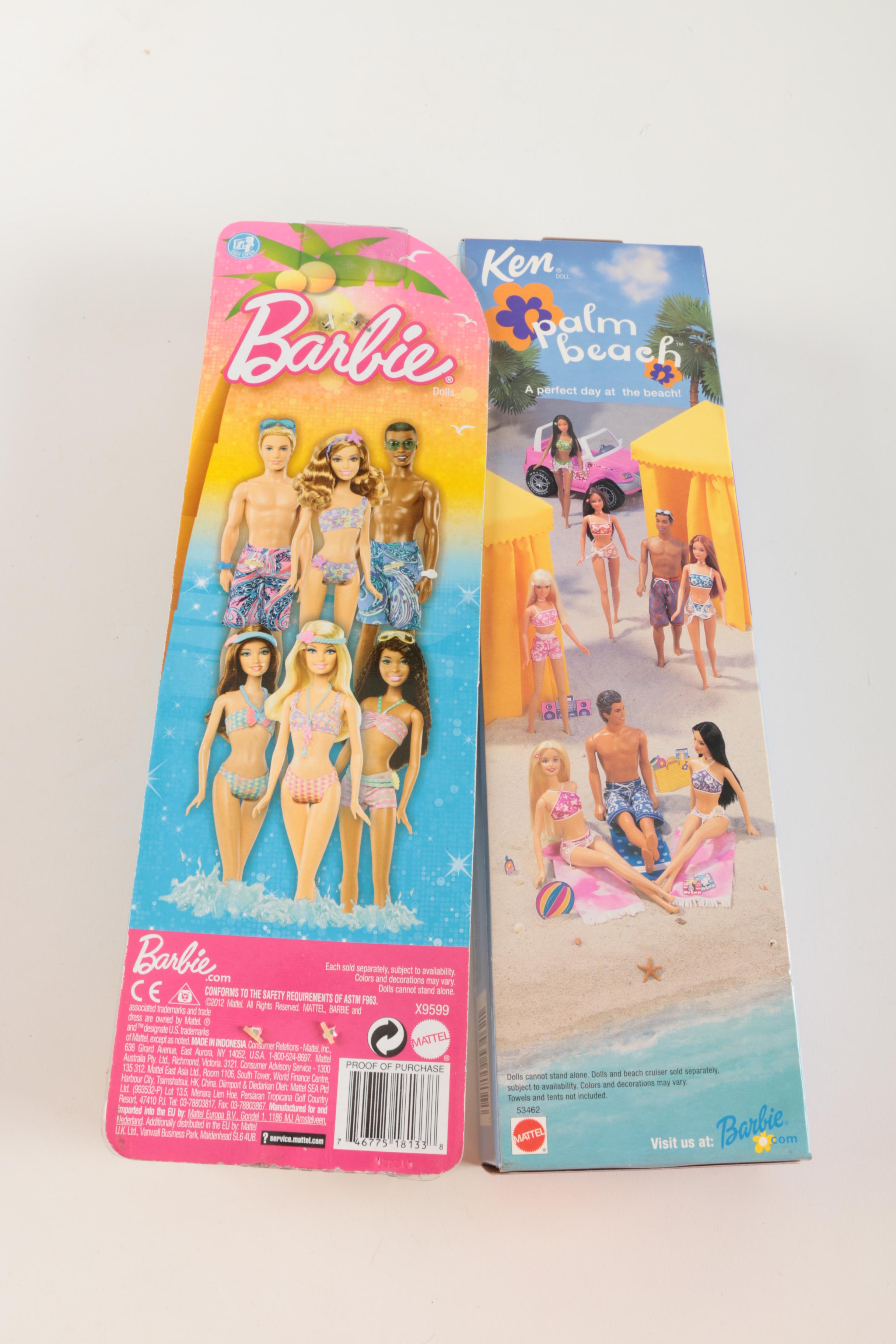 Barbie Dolls and Others in Original Packaging