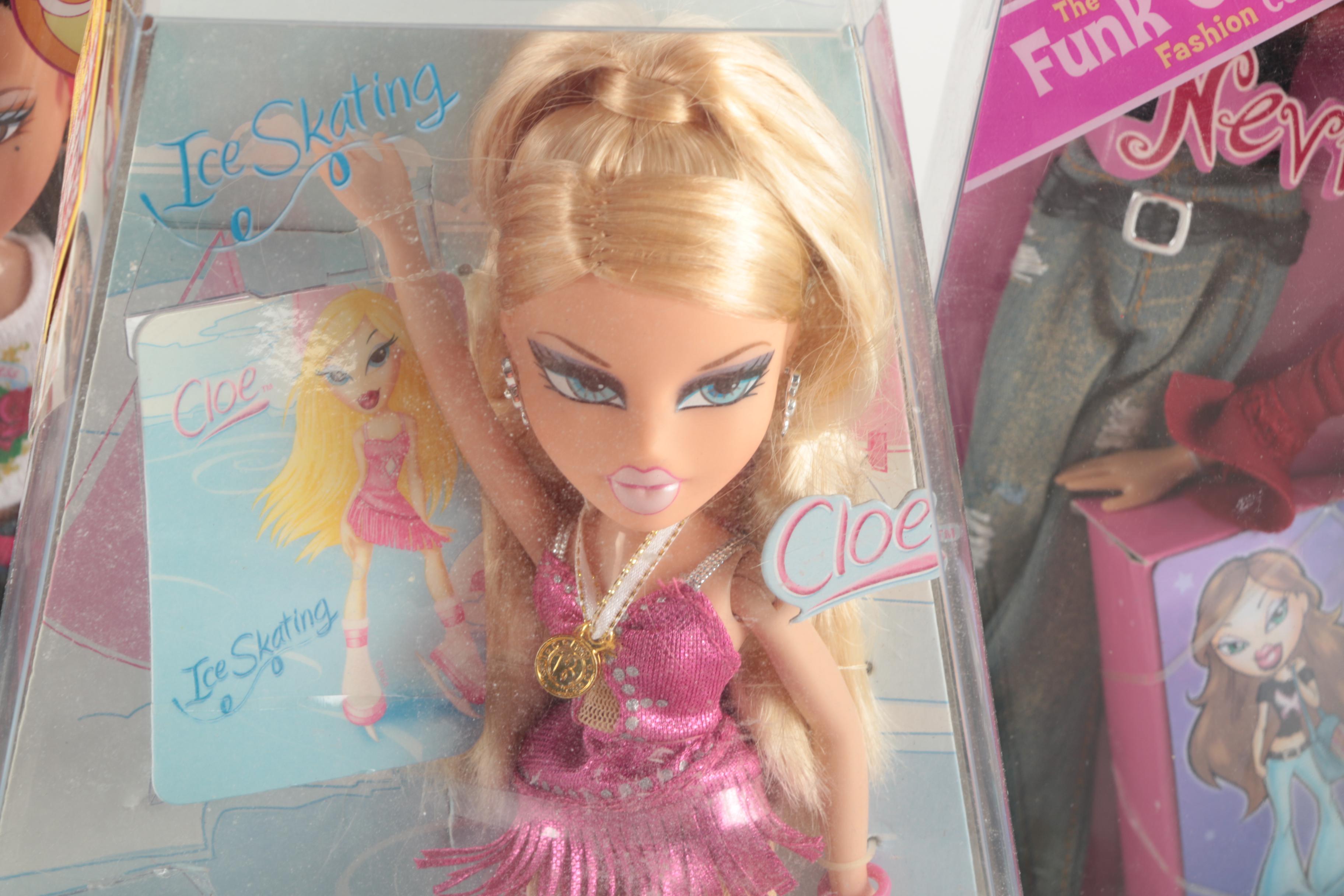 Grouping of Bratz Dolls and Accessories