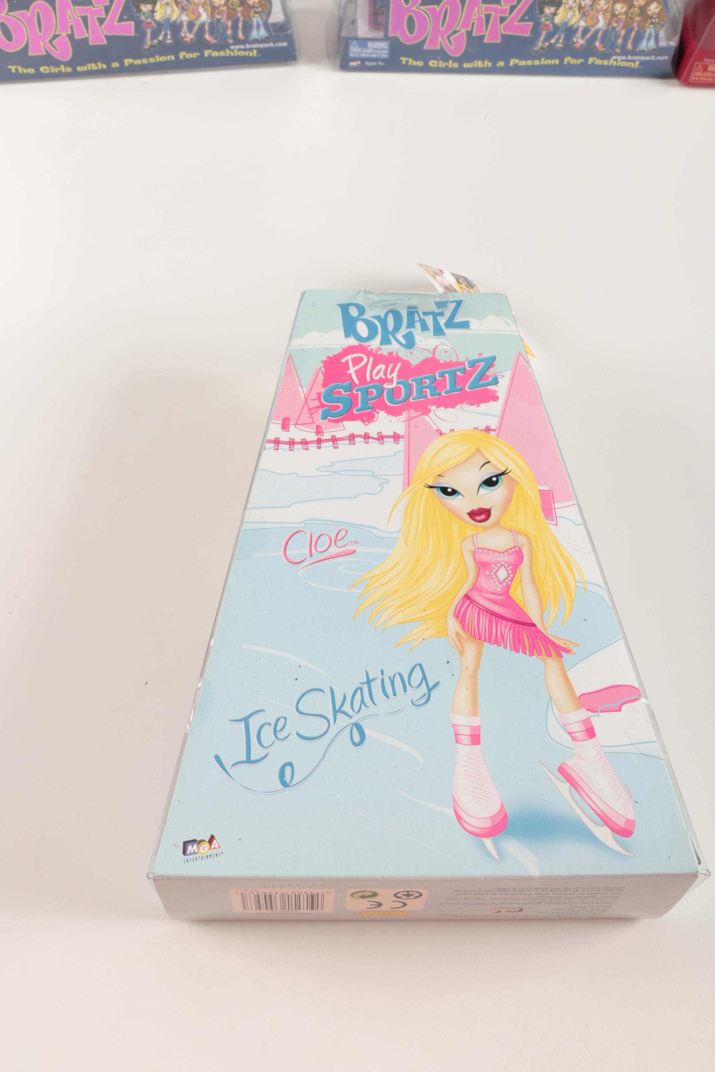 Grouping of Bratz Dolls and Accessories