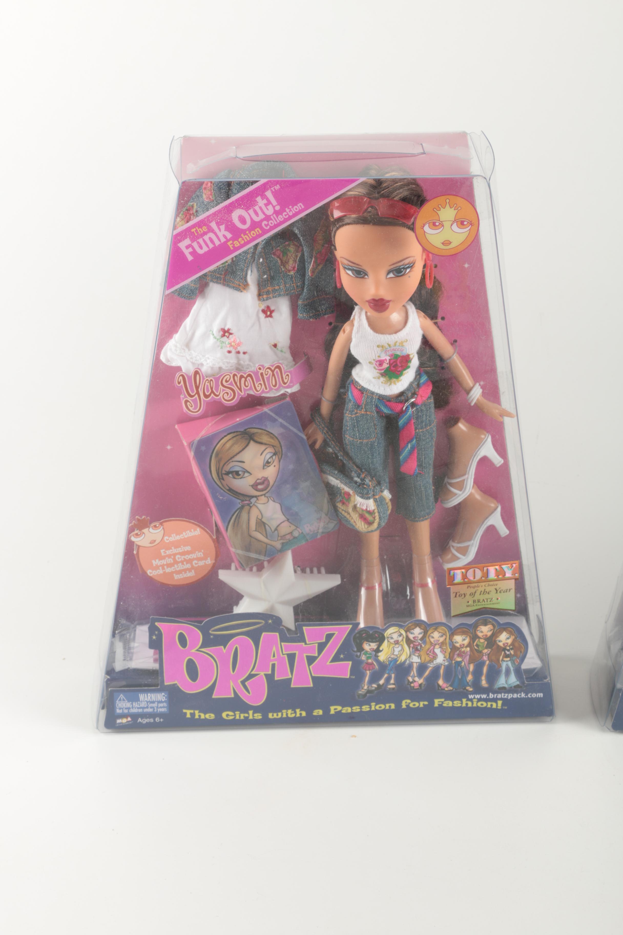 Grouping of Bratz Dolls and Accessories