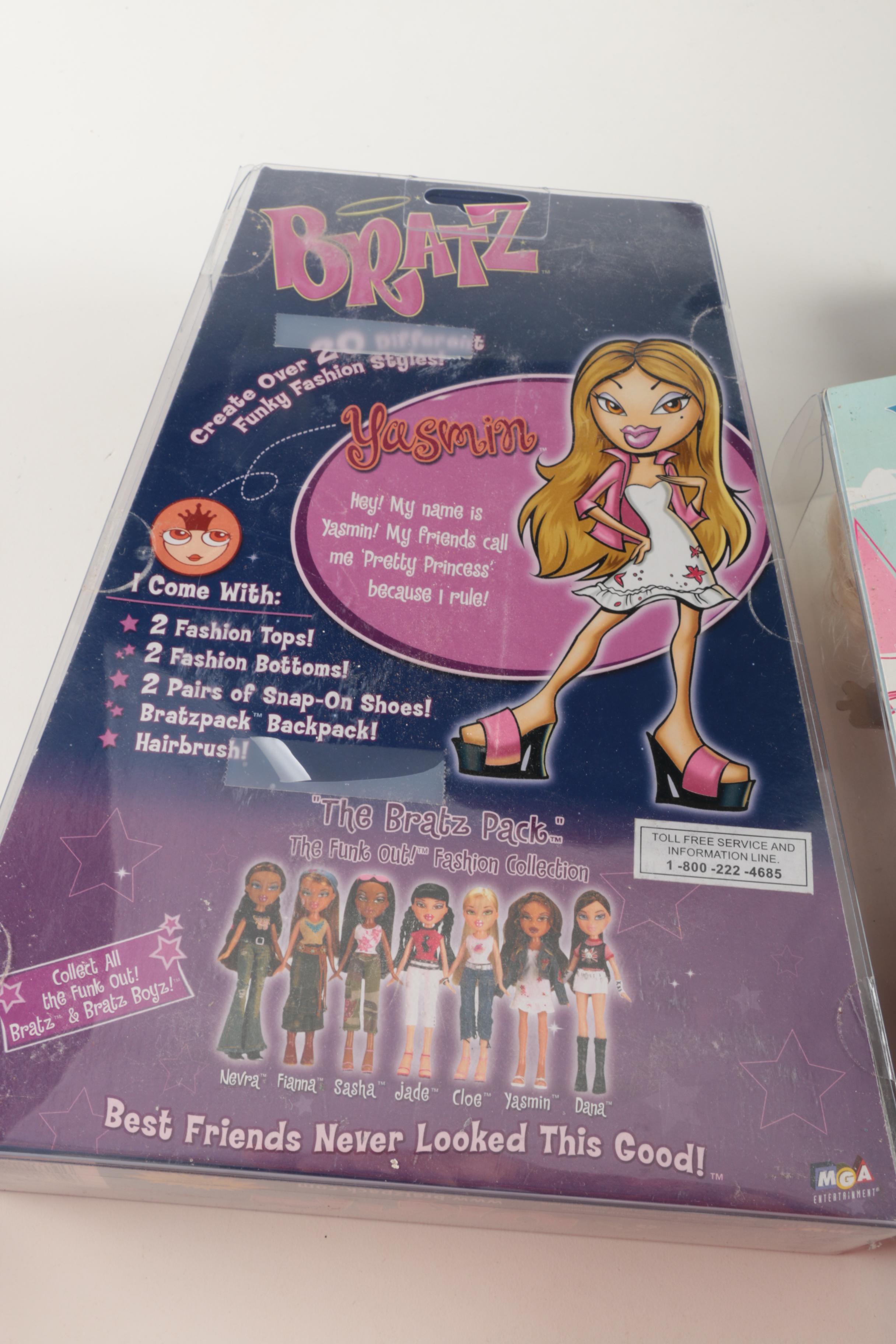 Grouping of Bratz Dolls and Accessories