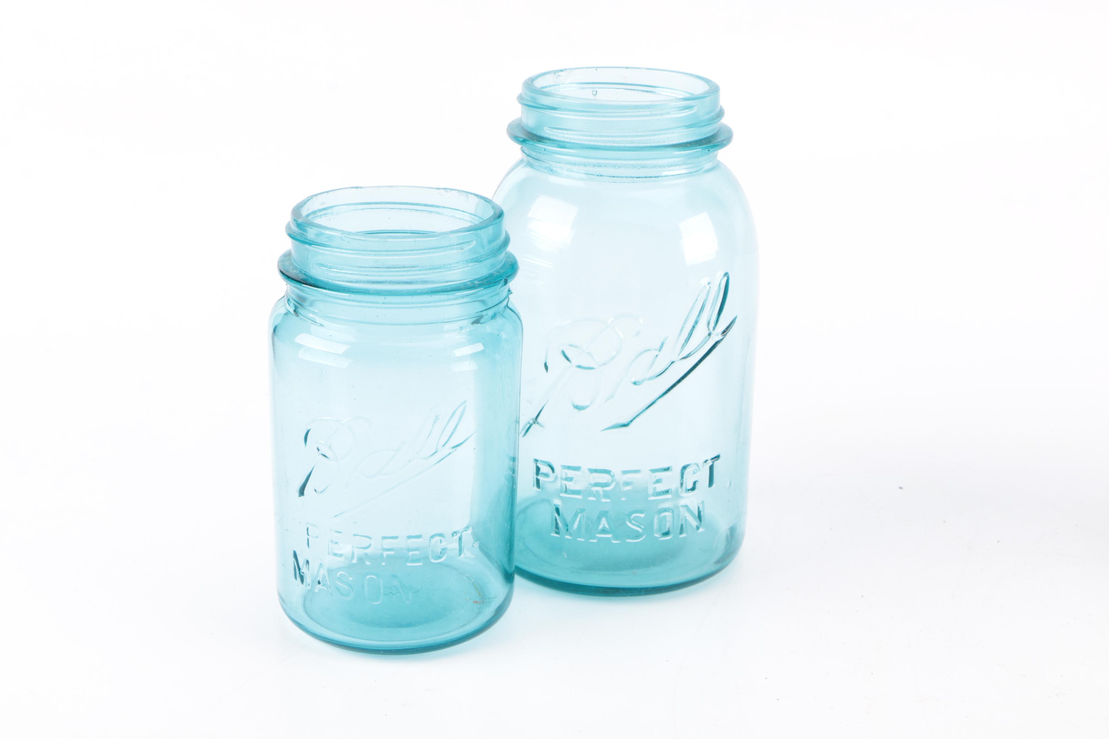 Assorted Glass Mason Jars
