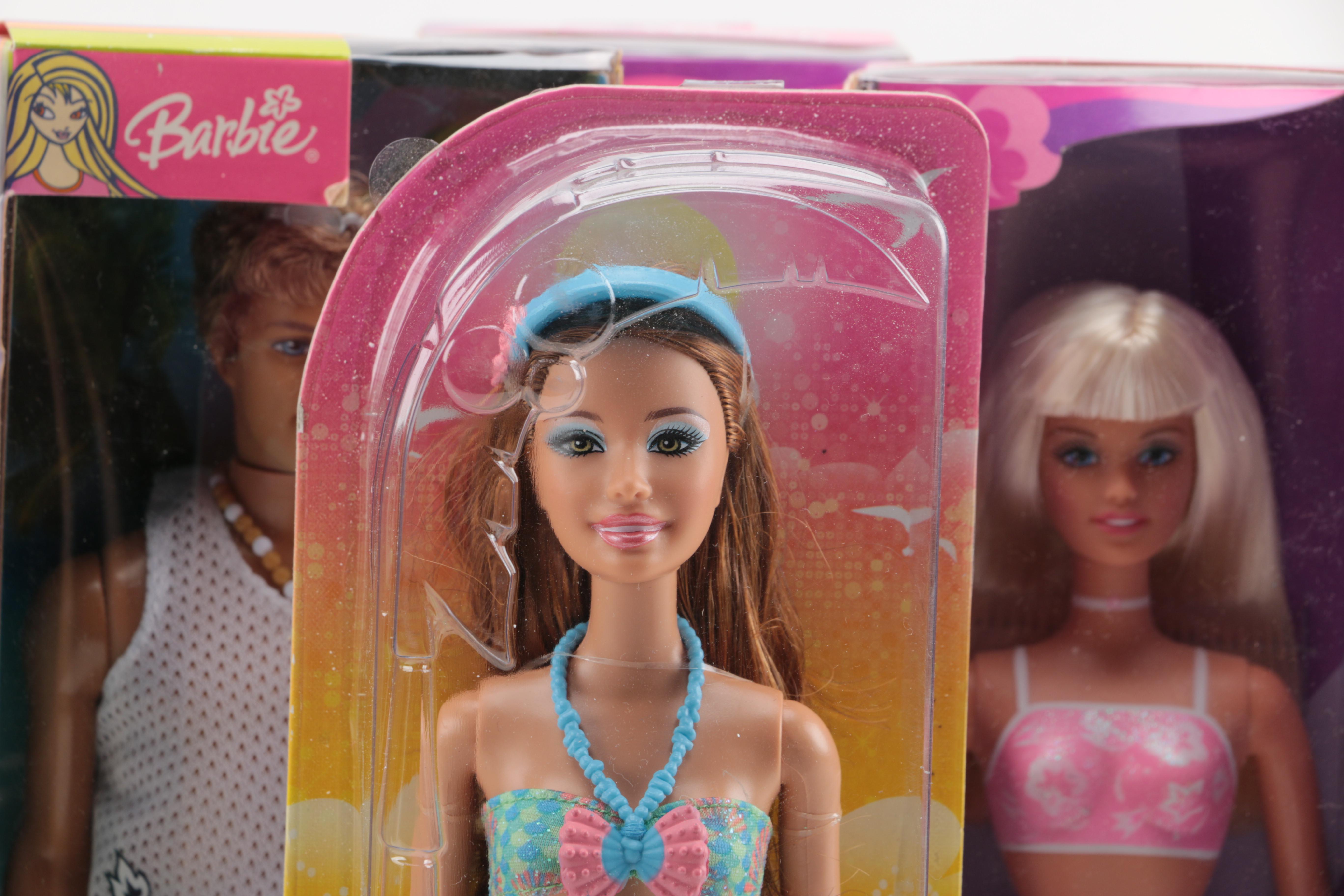 Collection of Boxed Barbie Dolls