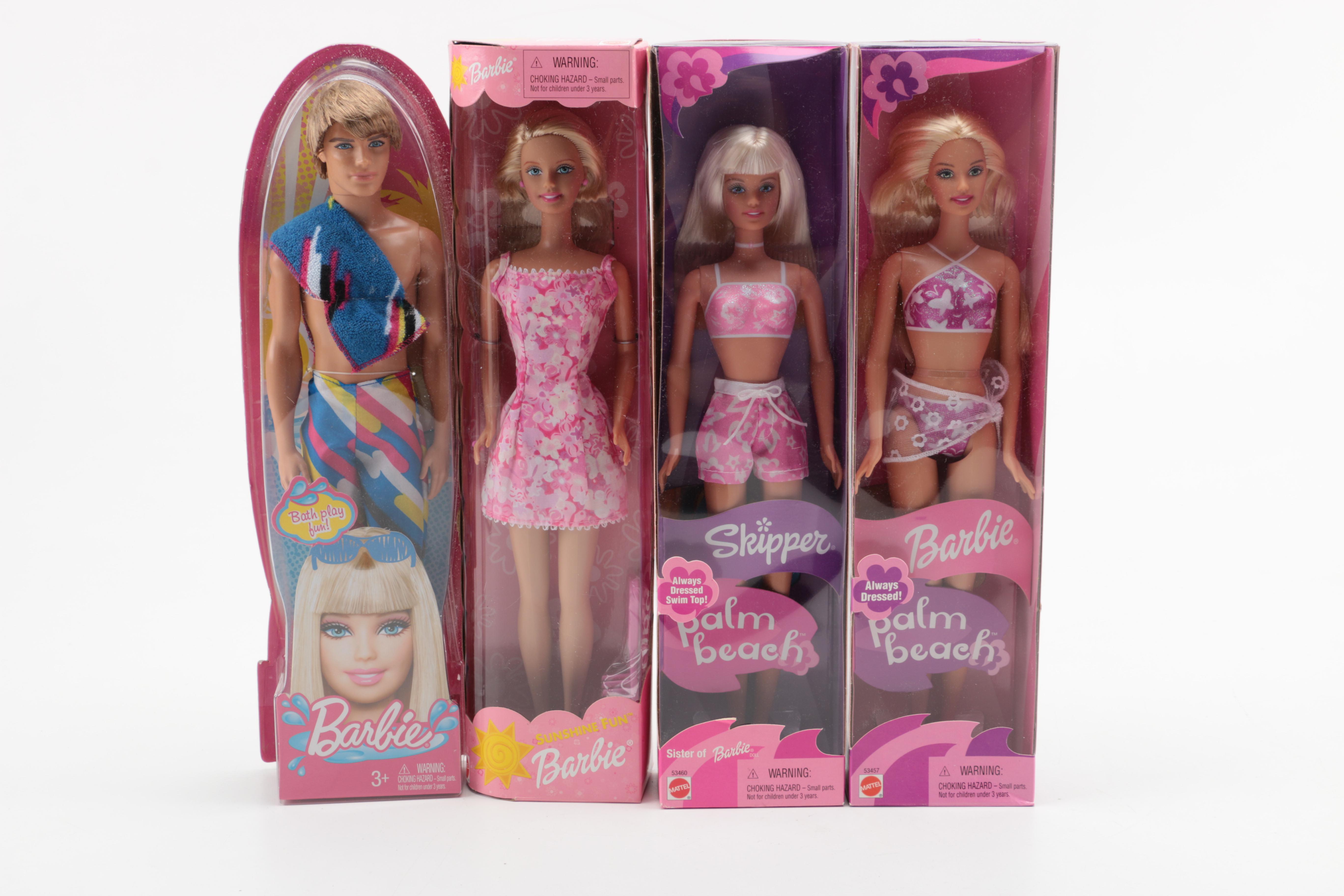 Collection of Boxed Barbie Dolls