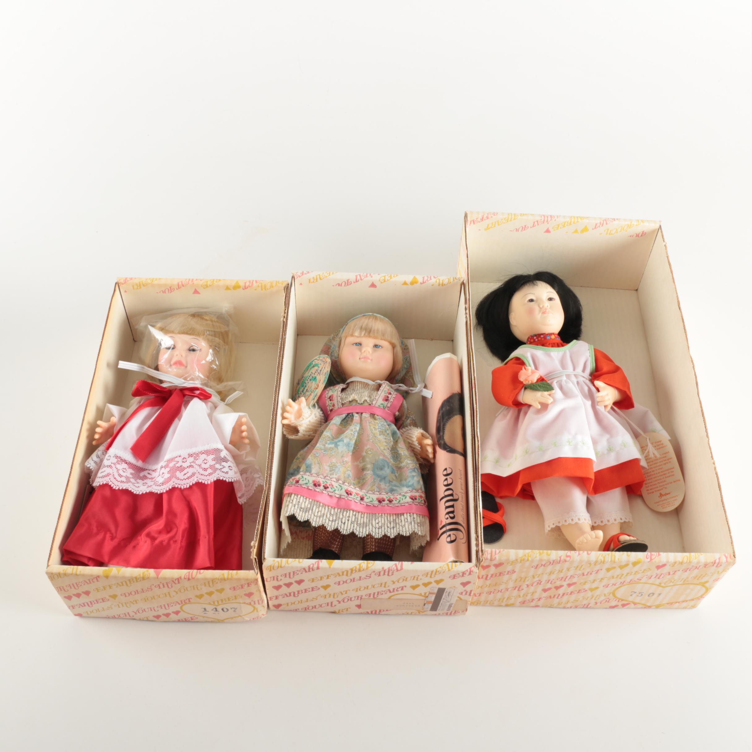 Effanbee Dolls Including a "Edna Hibel" Collectible Doll