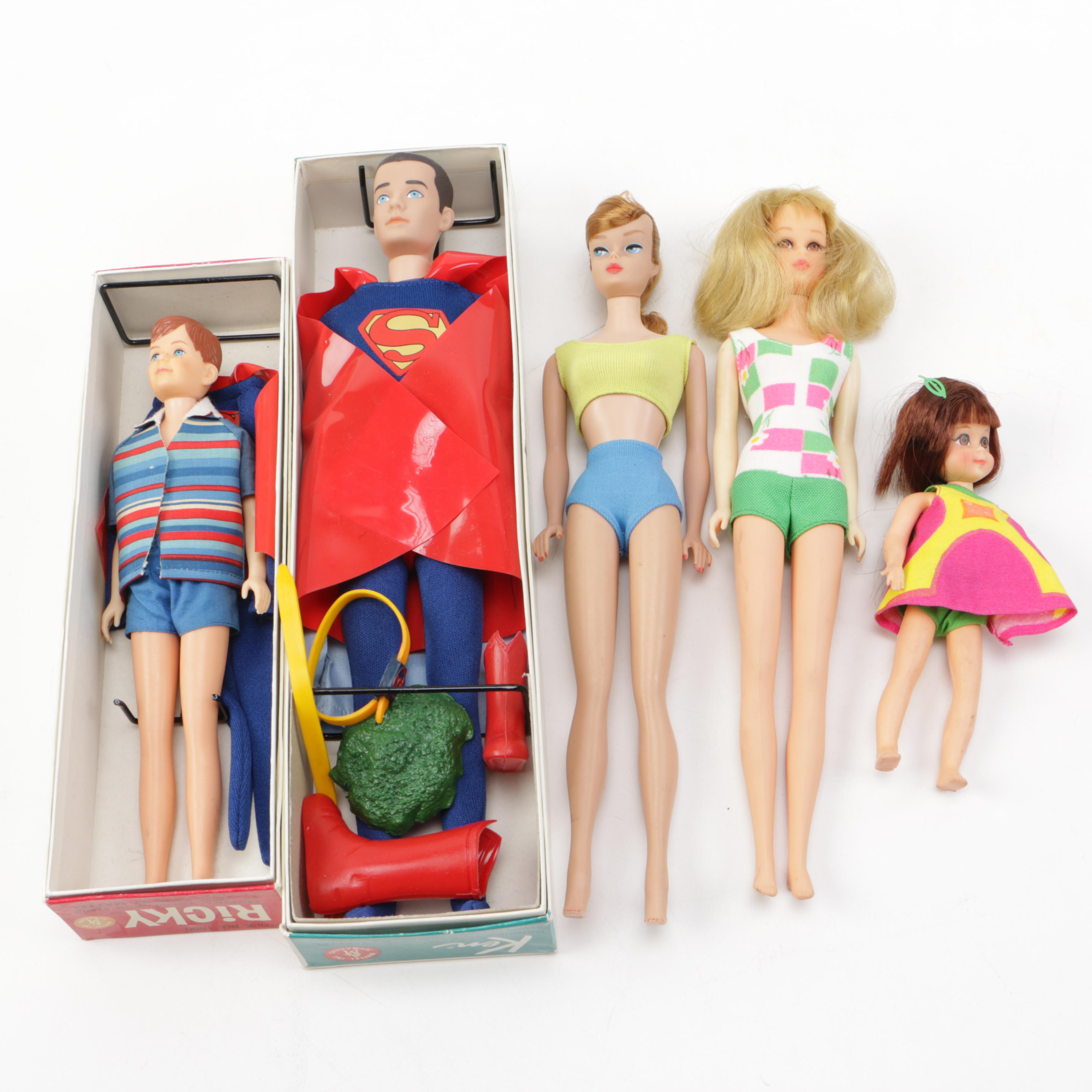 1960s Ken, "Ponytail Swirl" Barbie,