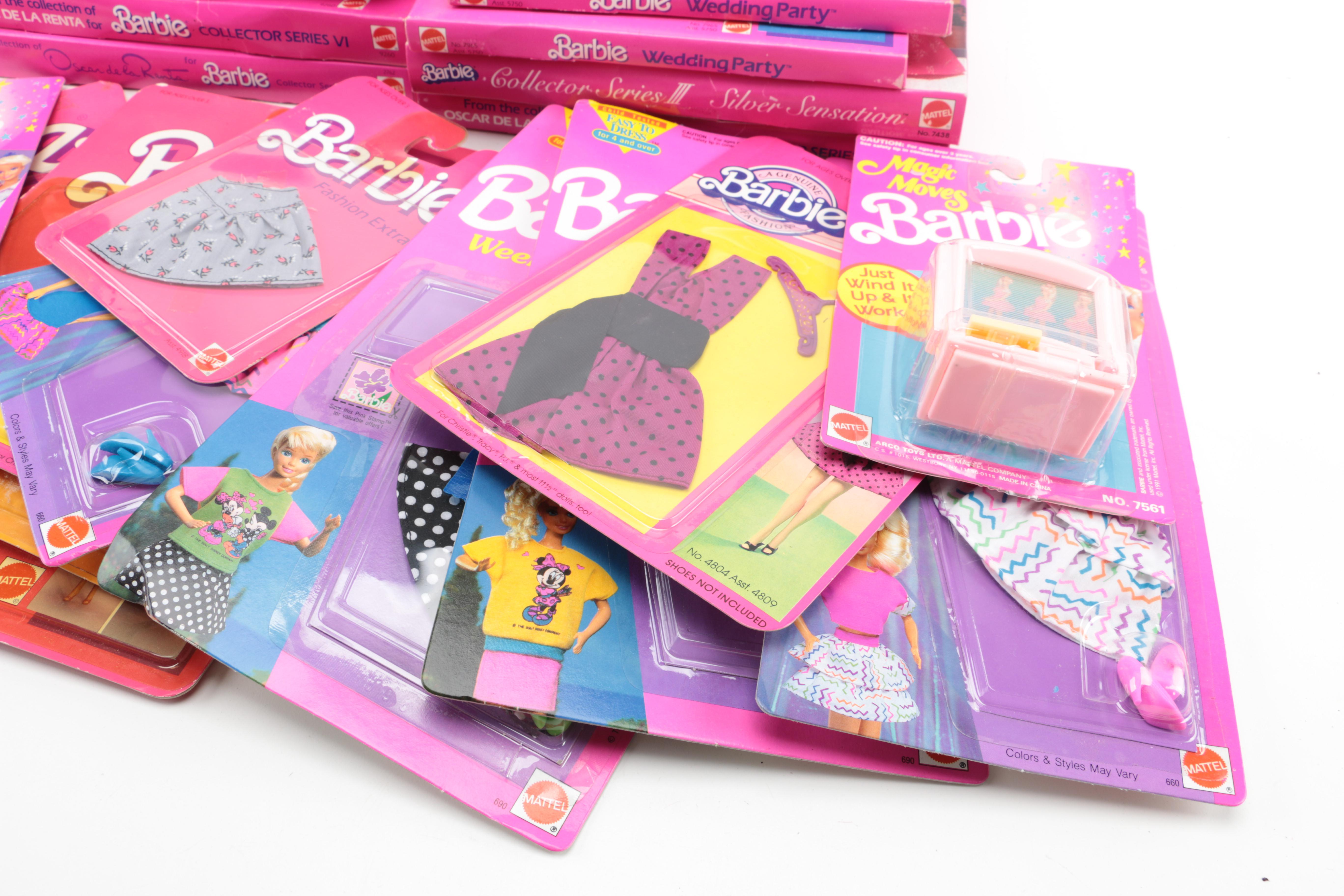 Barbie Doll Clothing and Accessories in Original Packaging