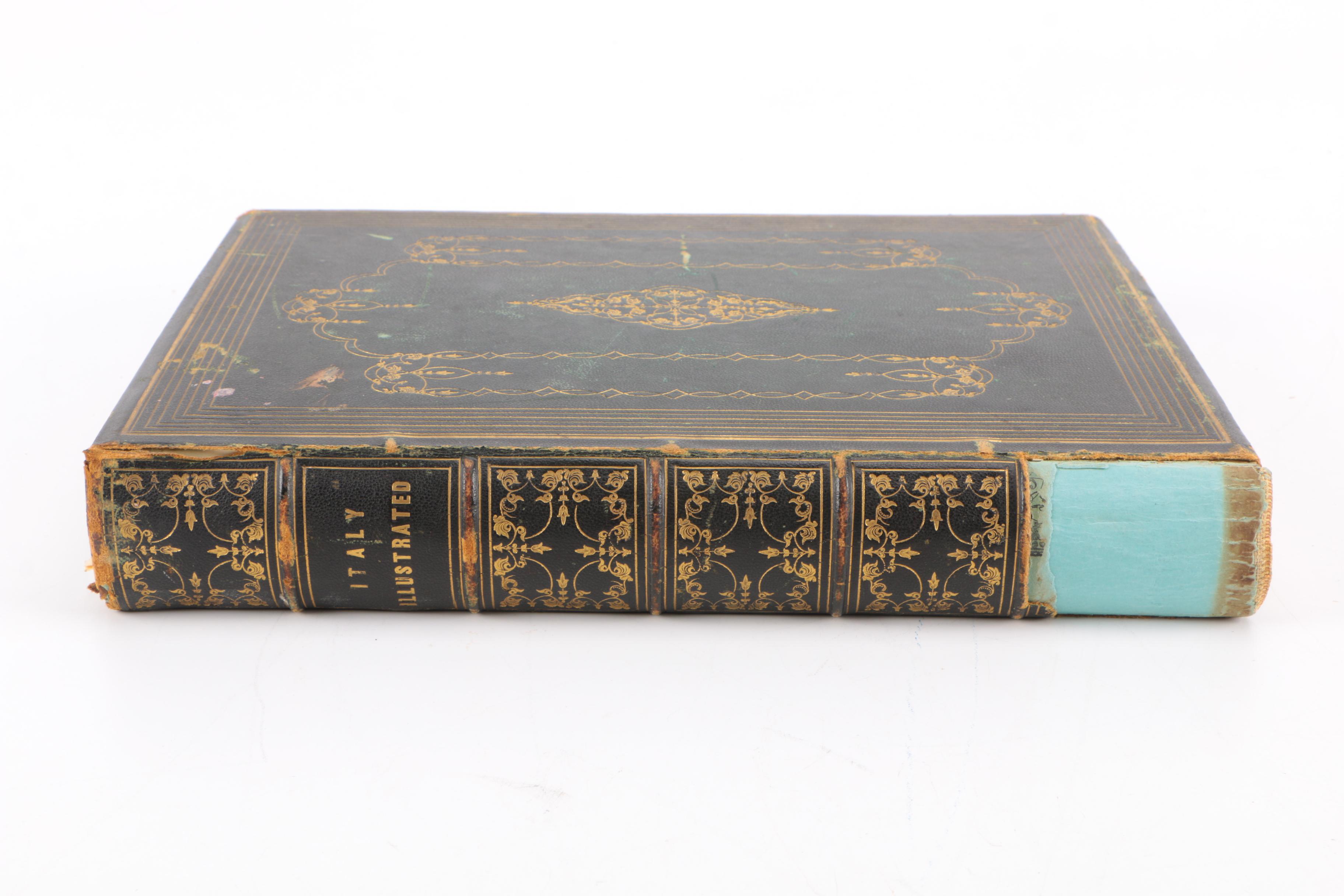 Antique Leatherbound "Italy: Classical, Historical, and Picturesque"