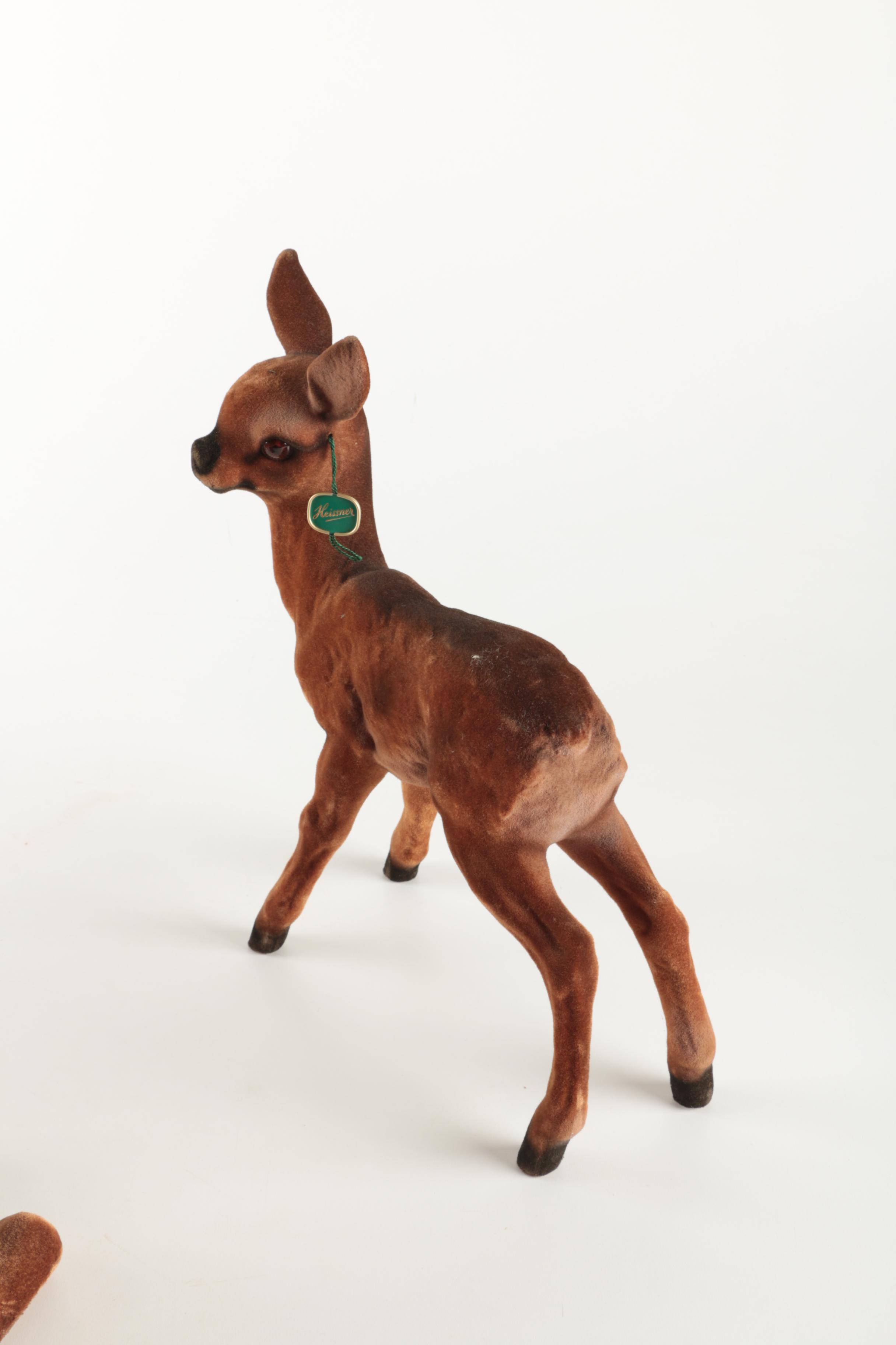 Vintage Heissner Gnome and Deer Set