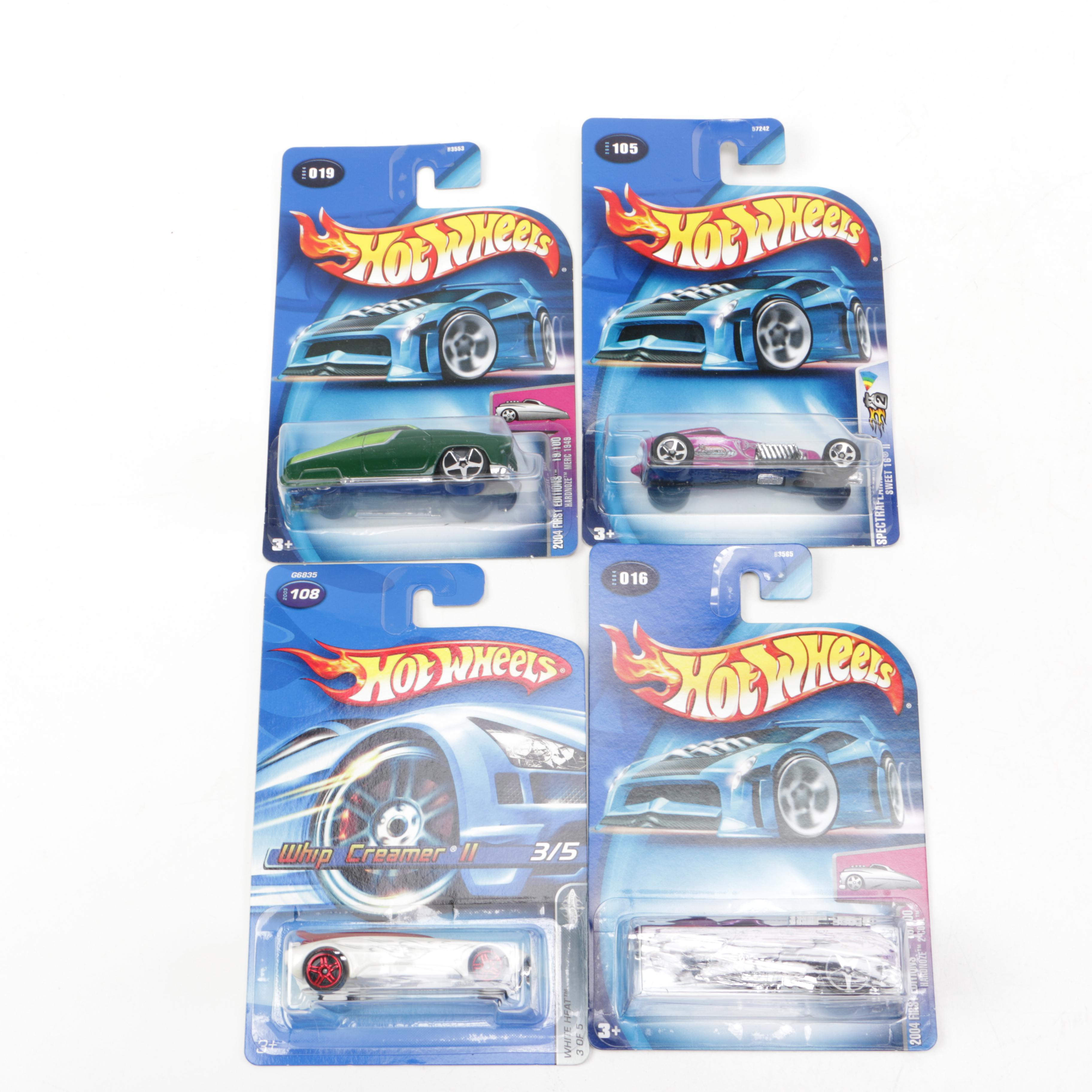 Hot Wheels Die-Cast Cars with Two Nascar Keychains