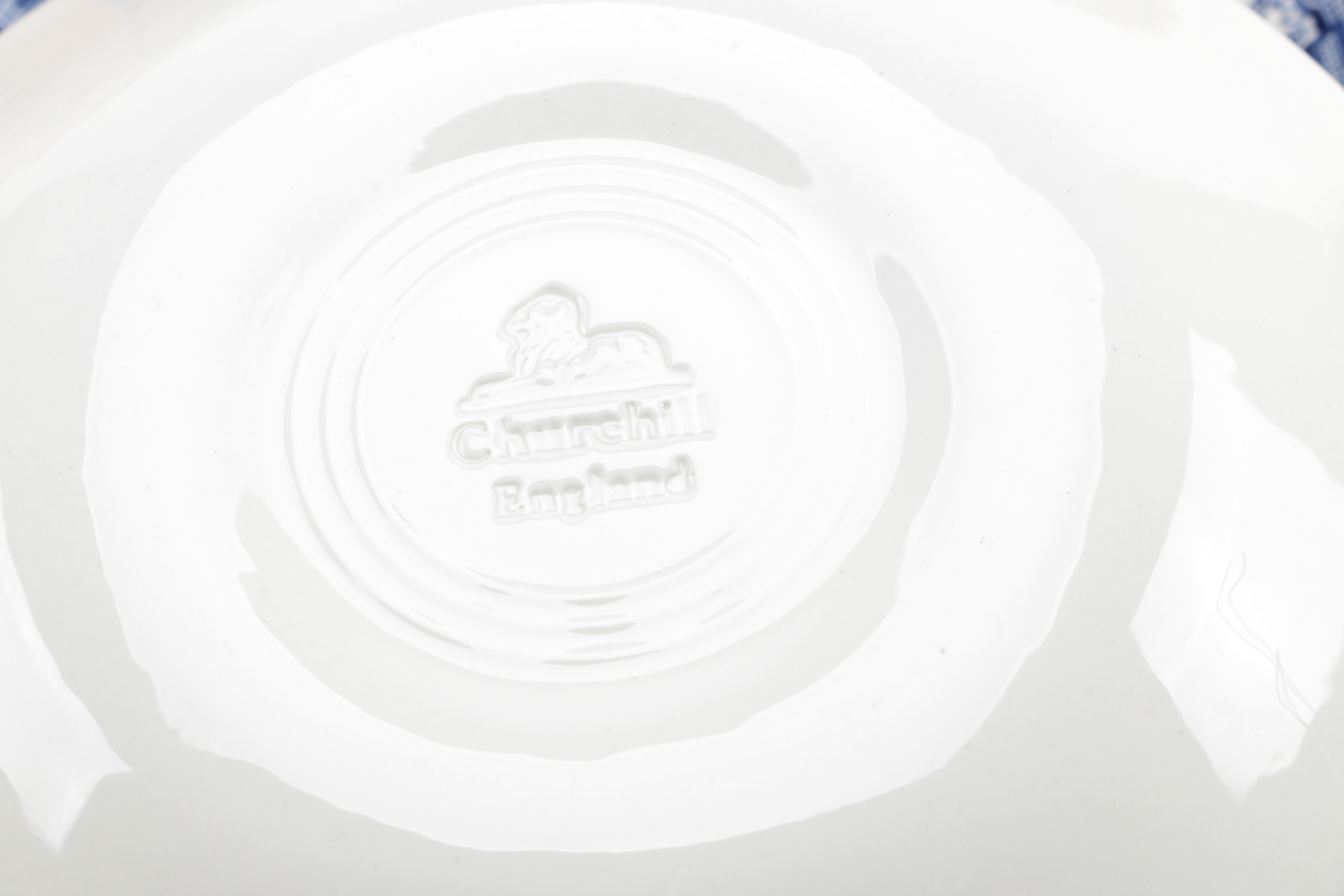 Churchill Blue "Willow" Dinnerware