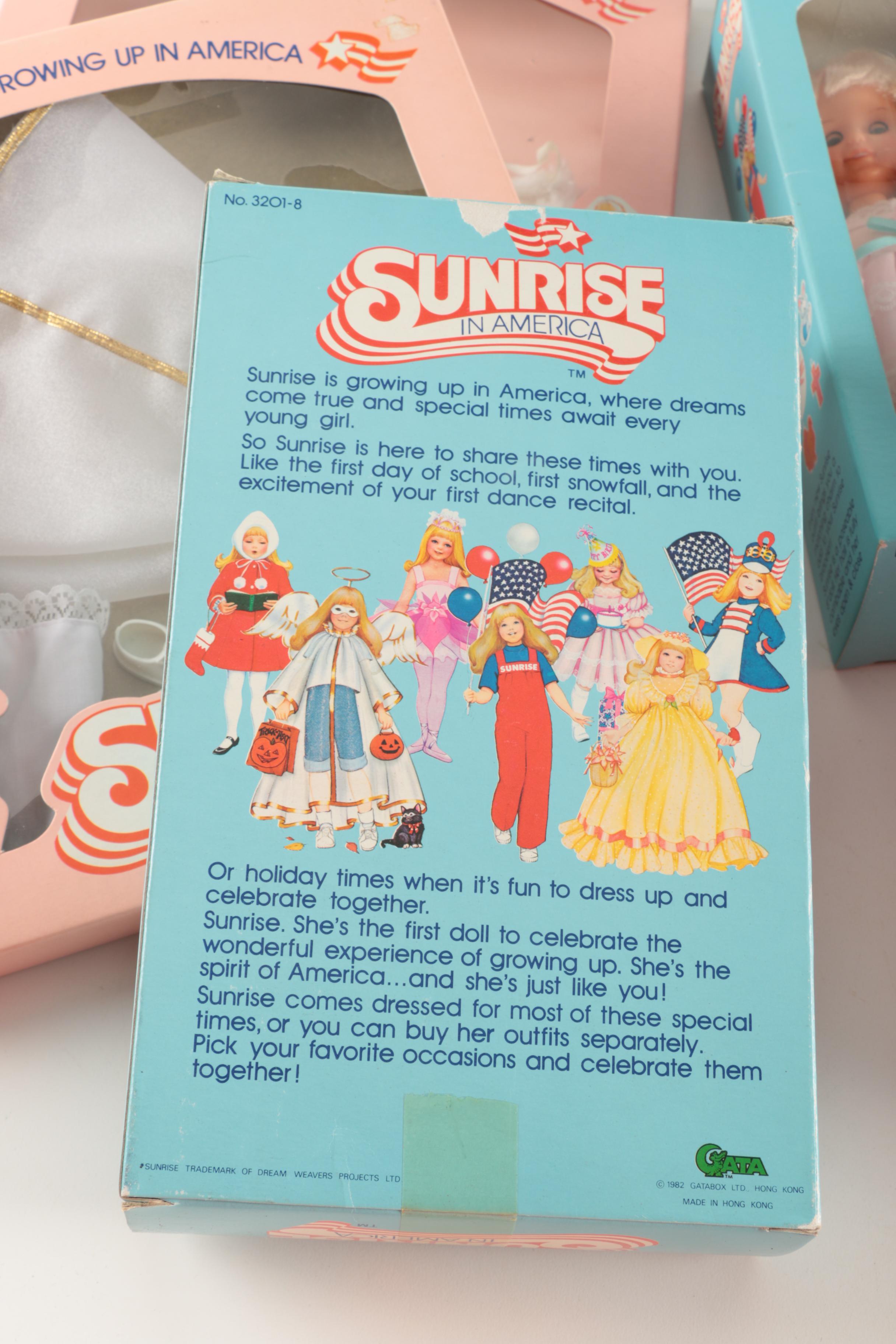 Doll Collection Featuring "Sunrise in America" and Shirley Temple