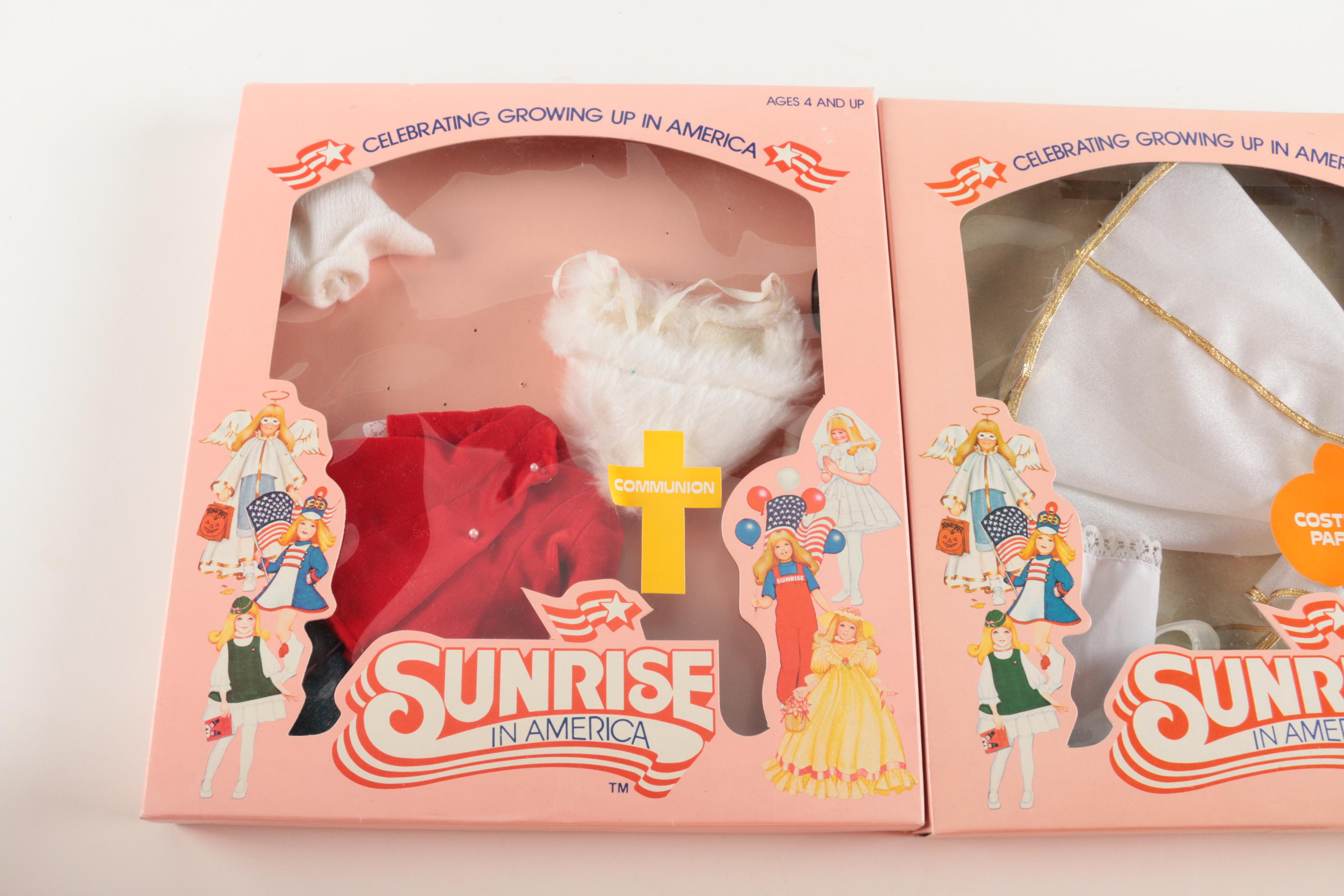 Doll Collection Featuring "Sunrise in America" and Shirley Temple