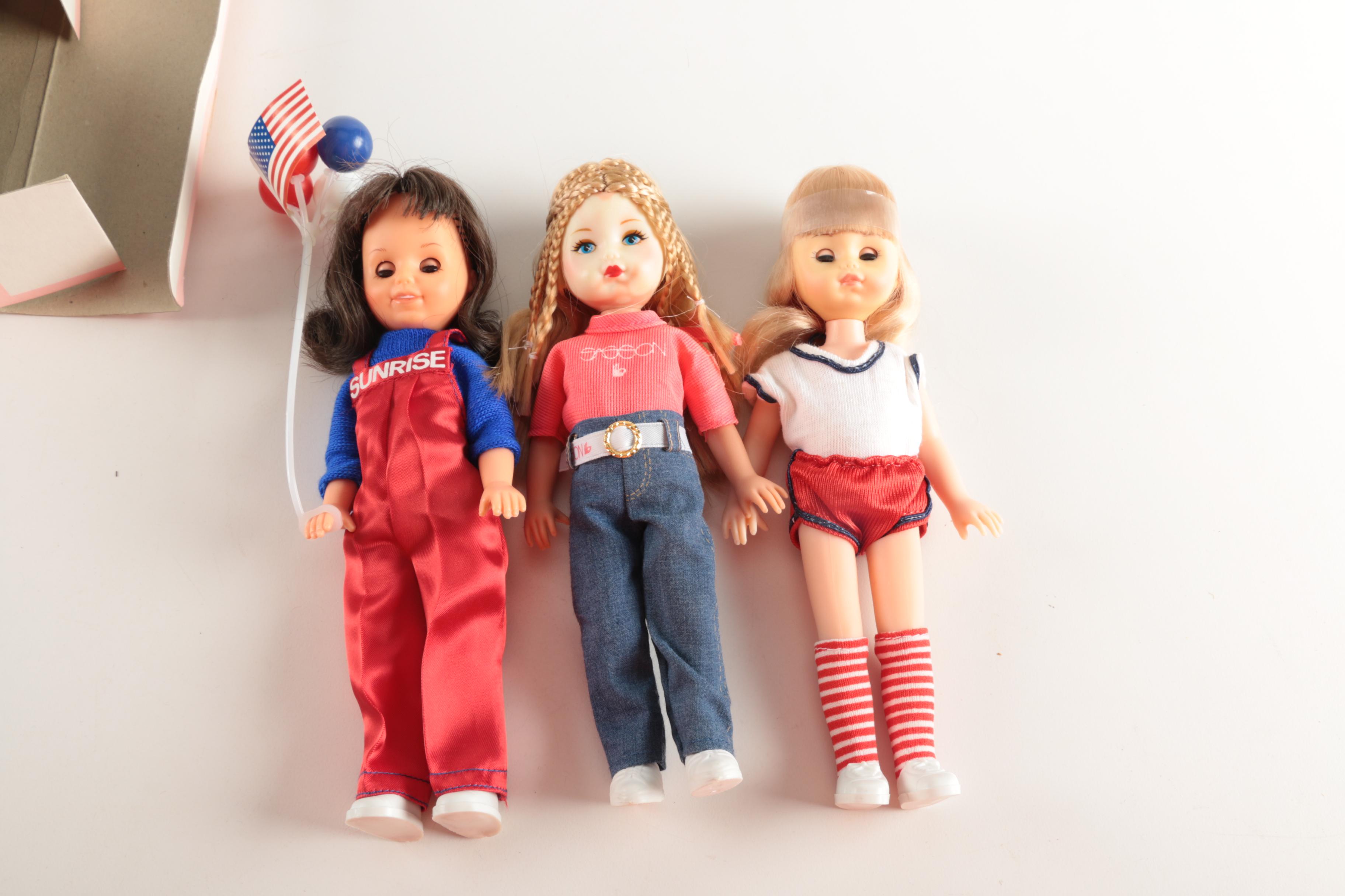 Doll Collection Featuring "Sunrise in America" and Shirley Temple